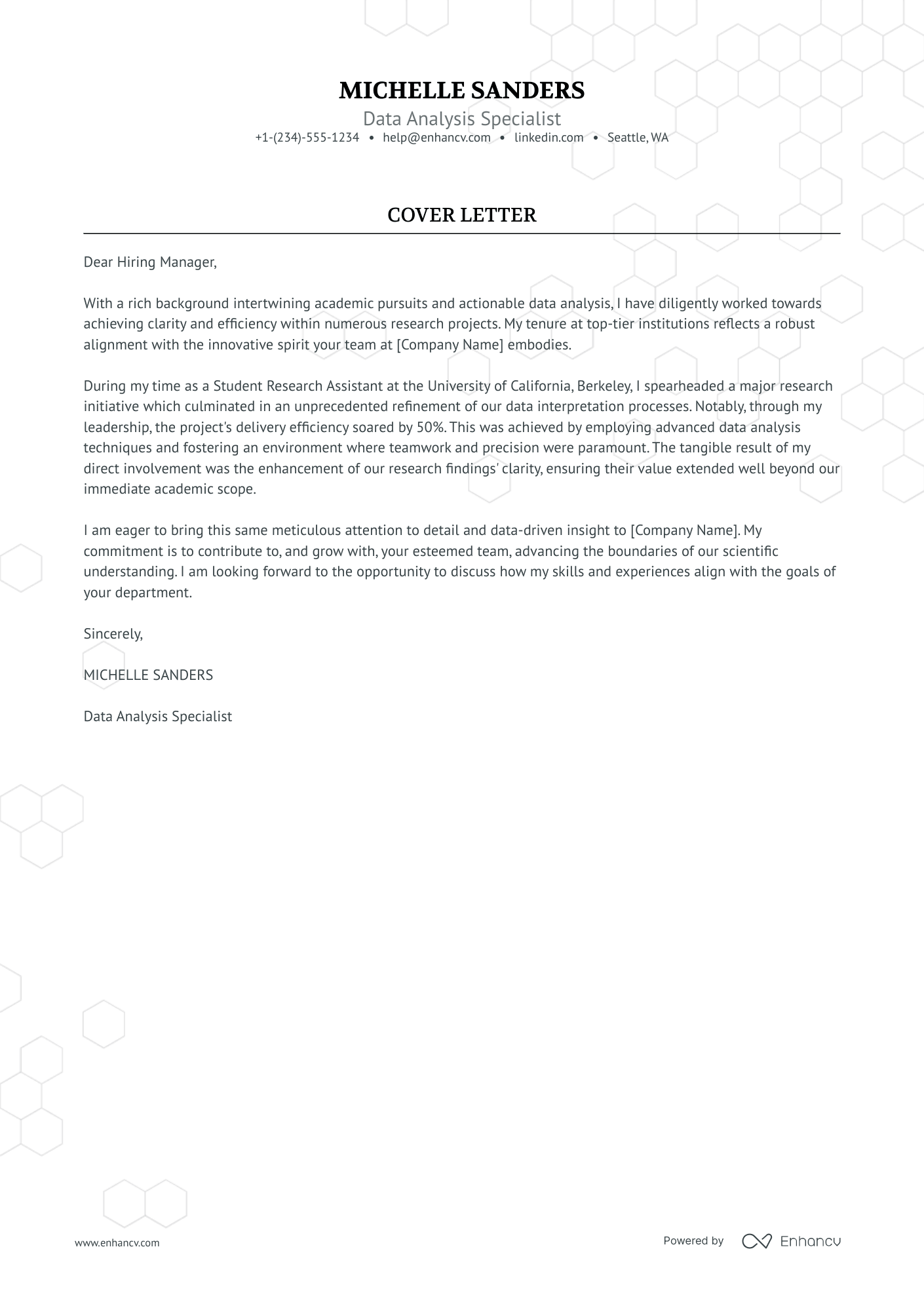 Student Researcher Resume Example