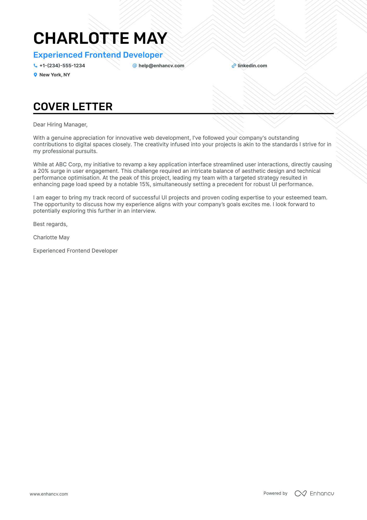 Javascript Developer Resume Example