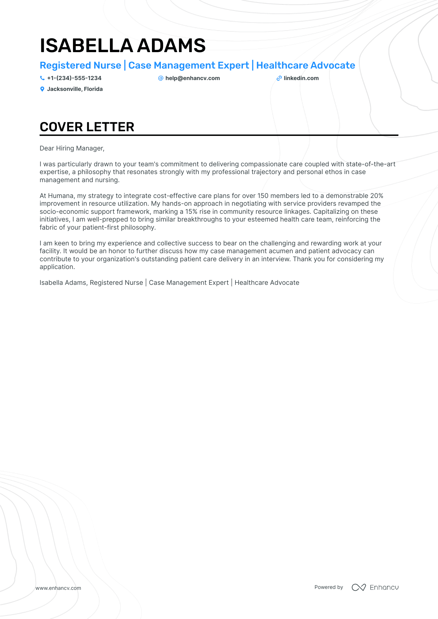 Care Manager Resume Example