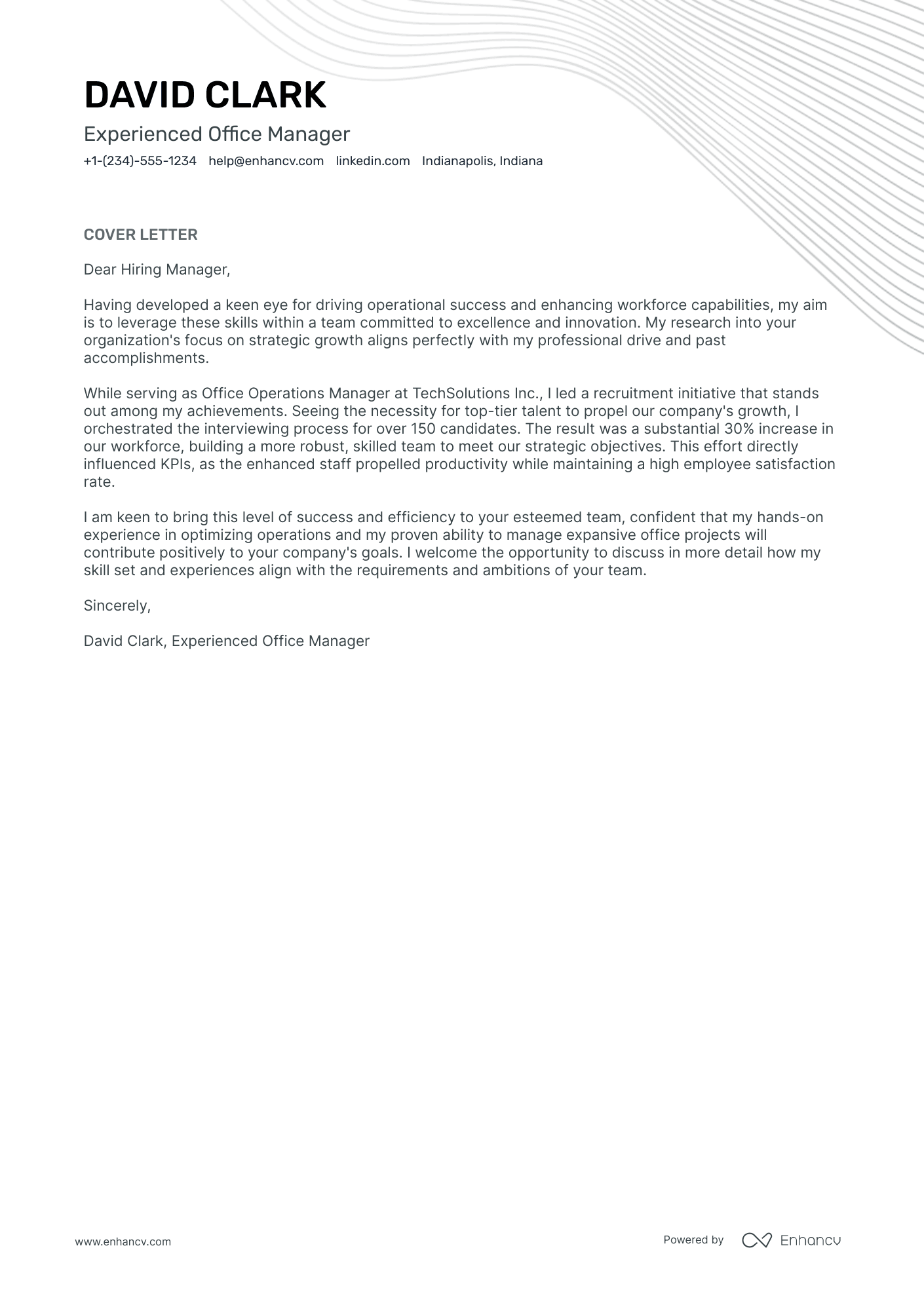 Business Operations Manager Resume Example