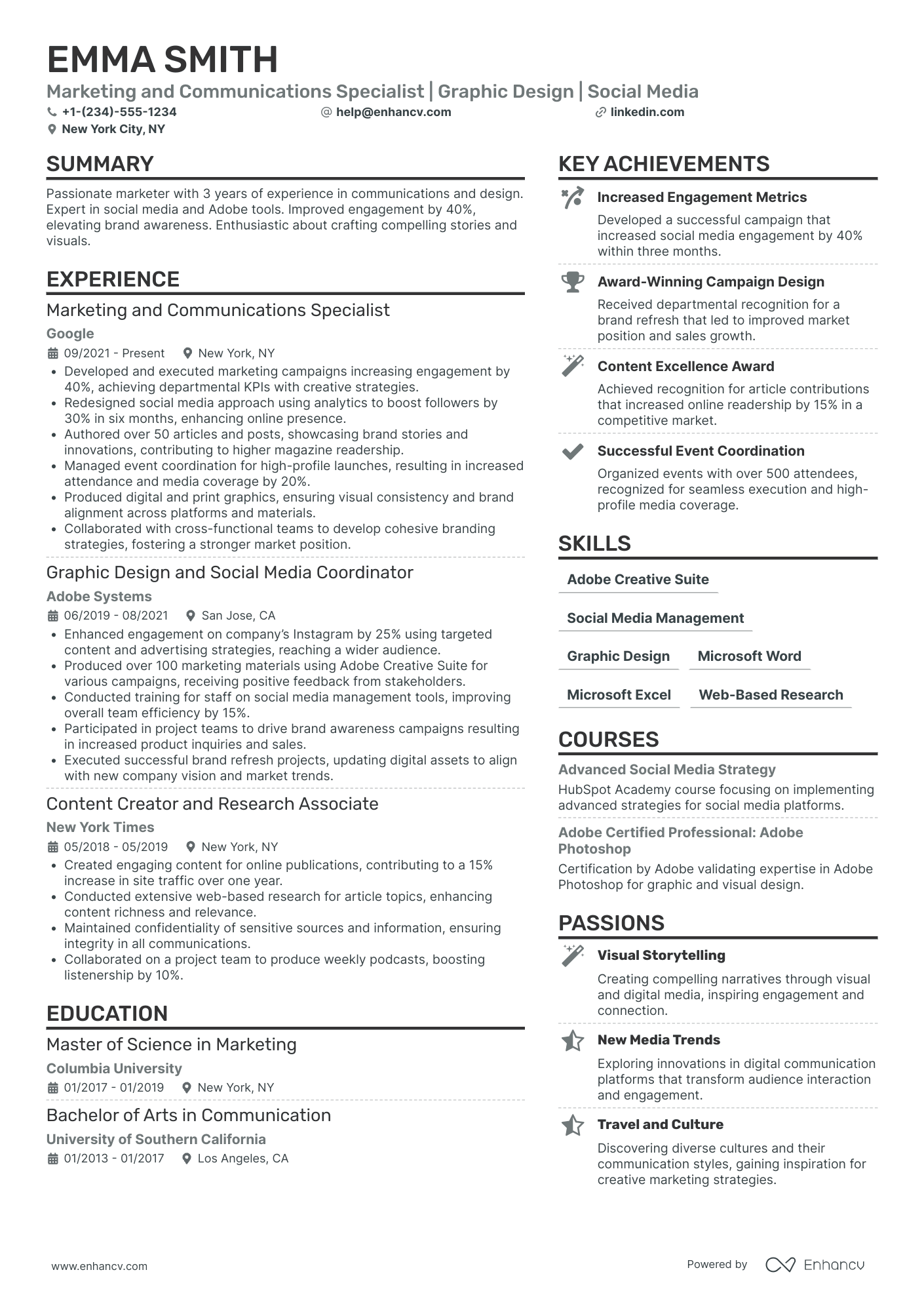 High School Student Marketing Assistant Resume Example
