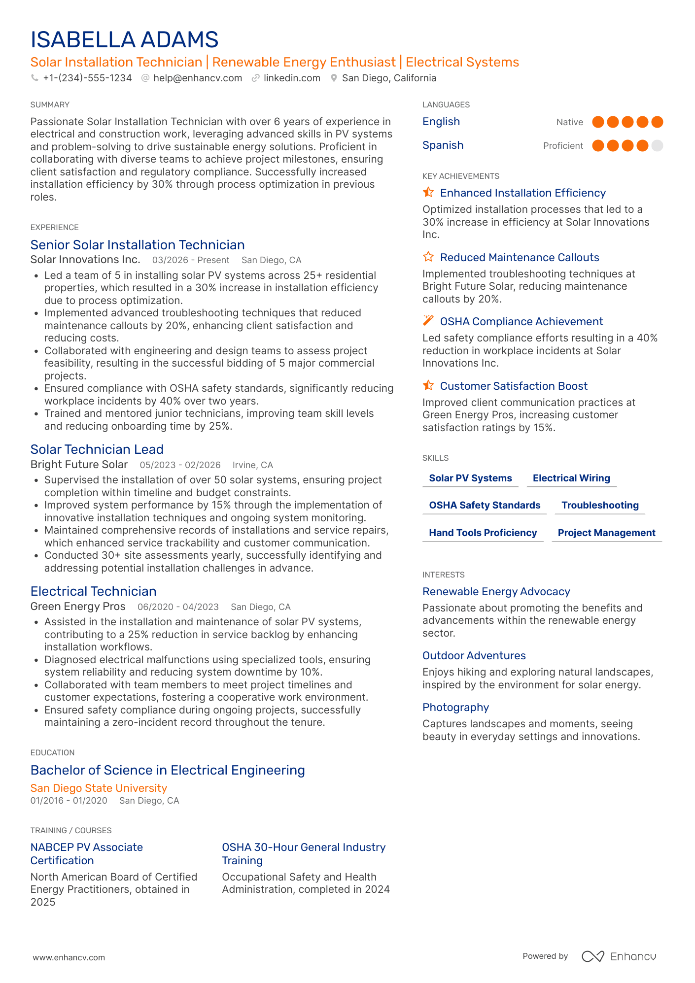 No Degree Resume Example