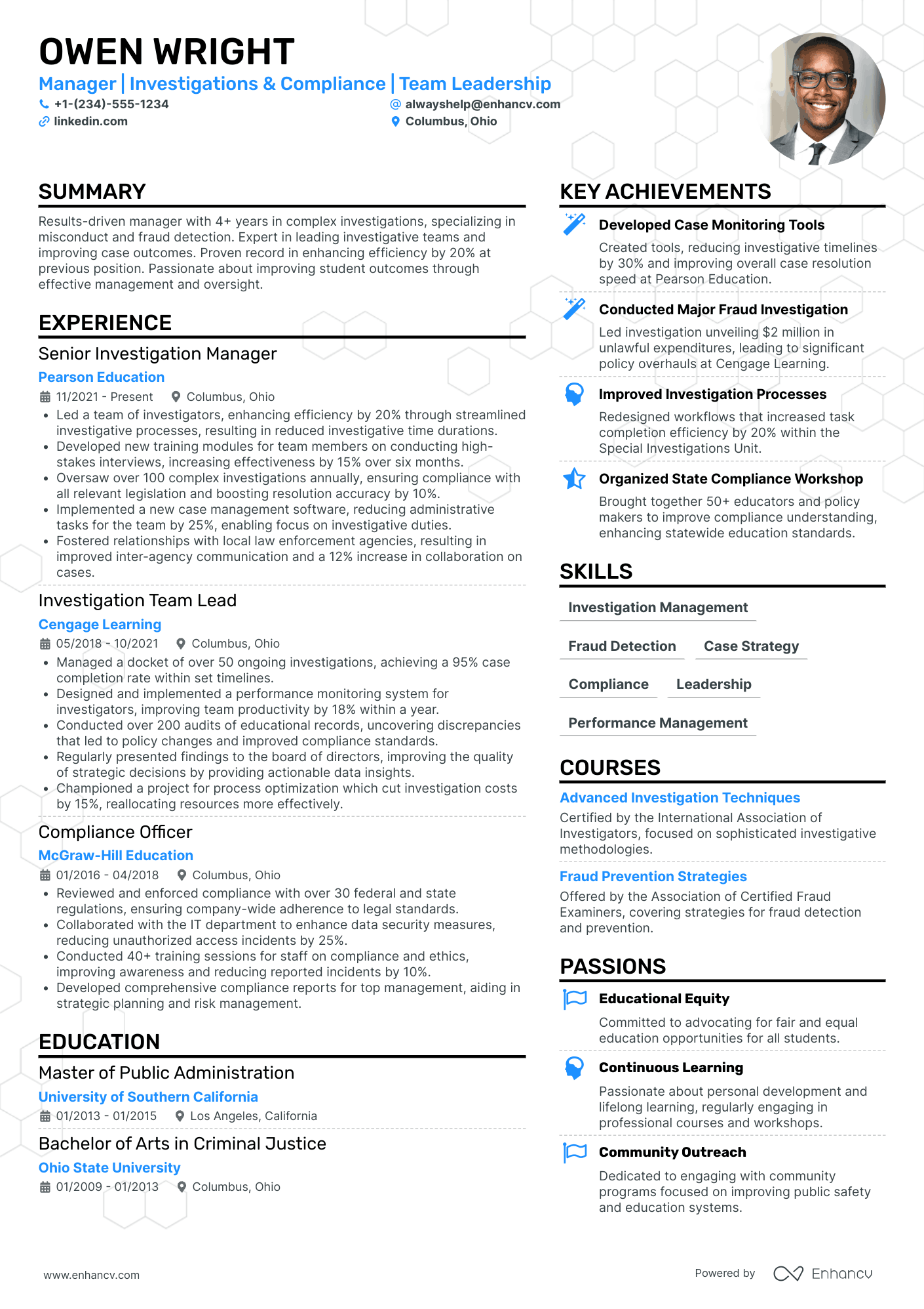 Special Victims Unit Police Officer Resume Example