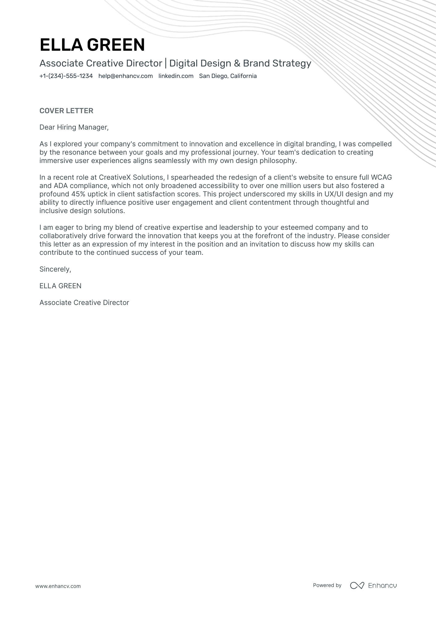 Associate Creative Director Resume Example