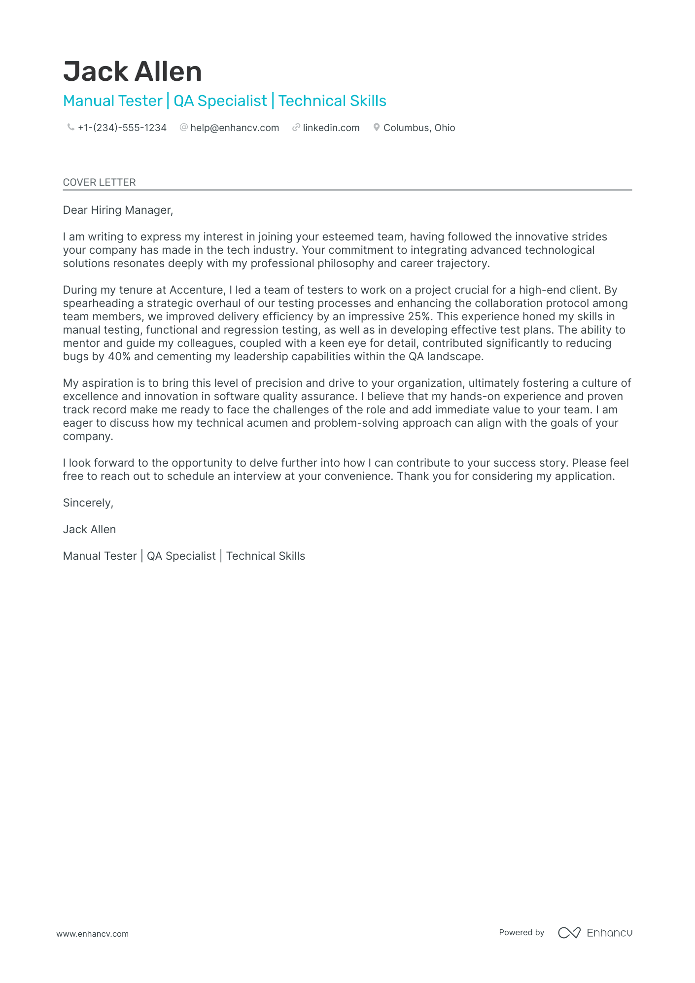 Manual Tester 5 Years Experience Resume Example