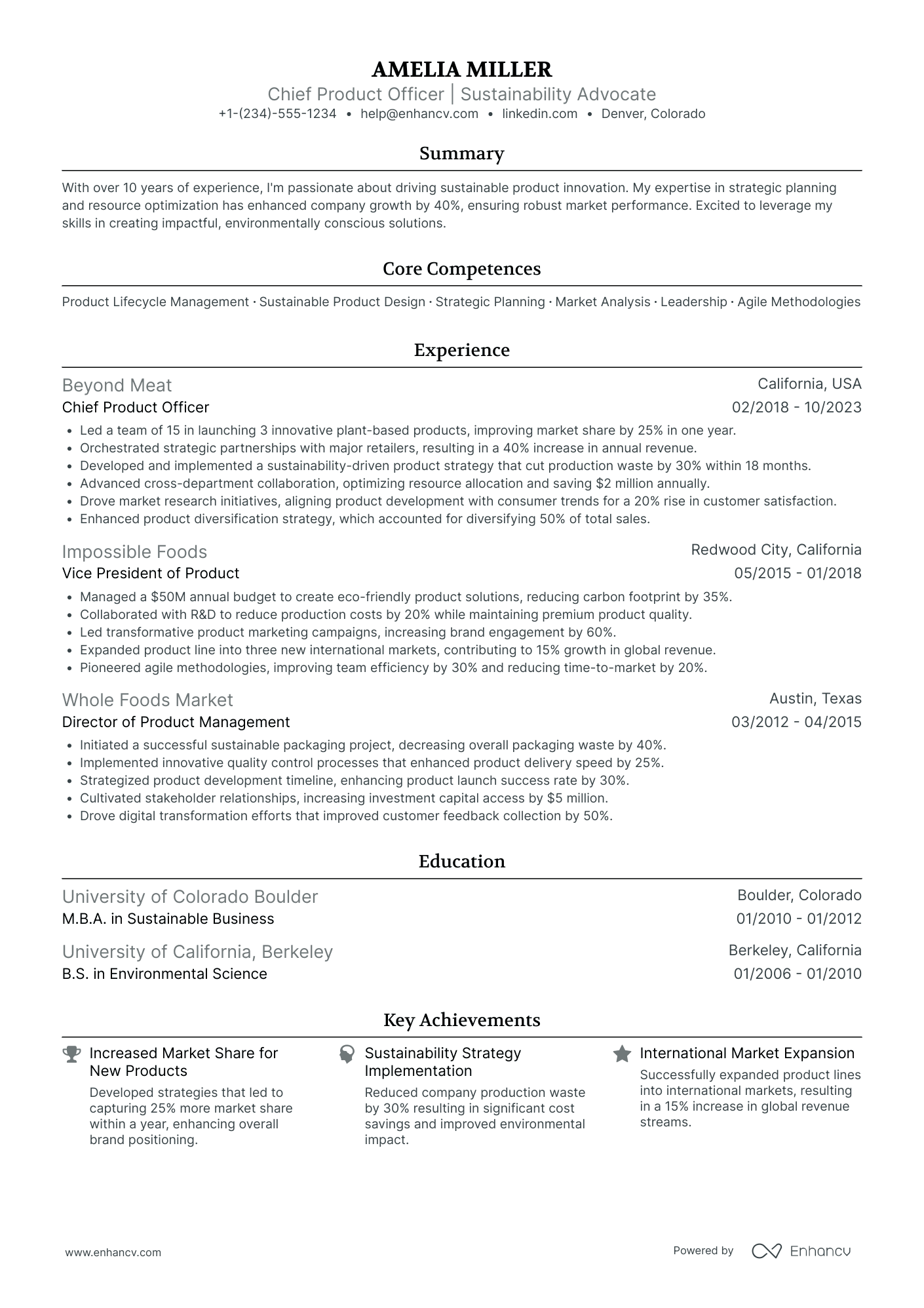 Chief Learning Officer in Healthcare Resume Example