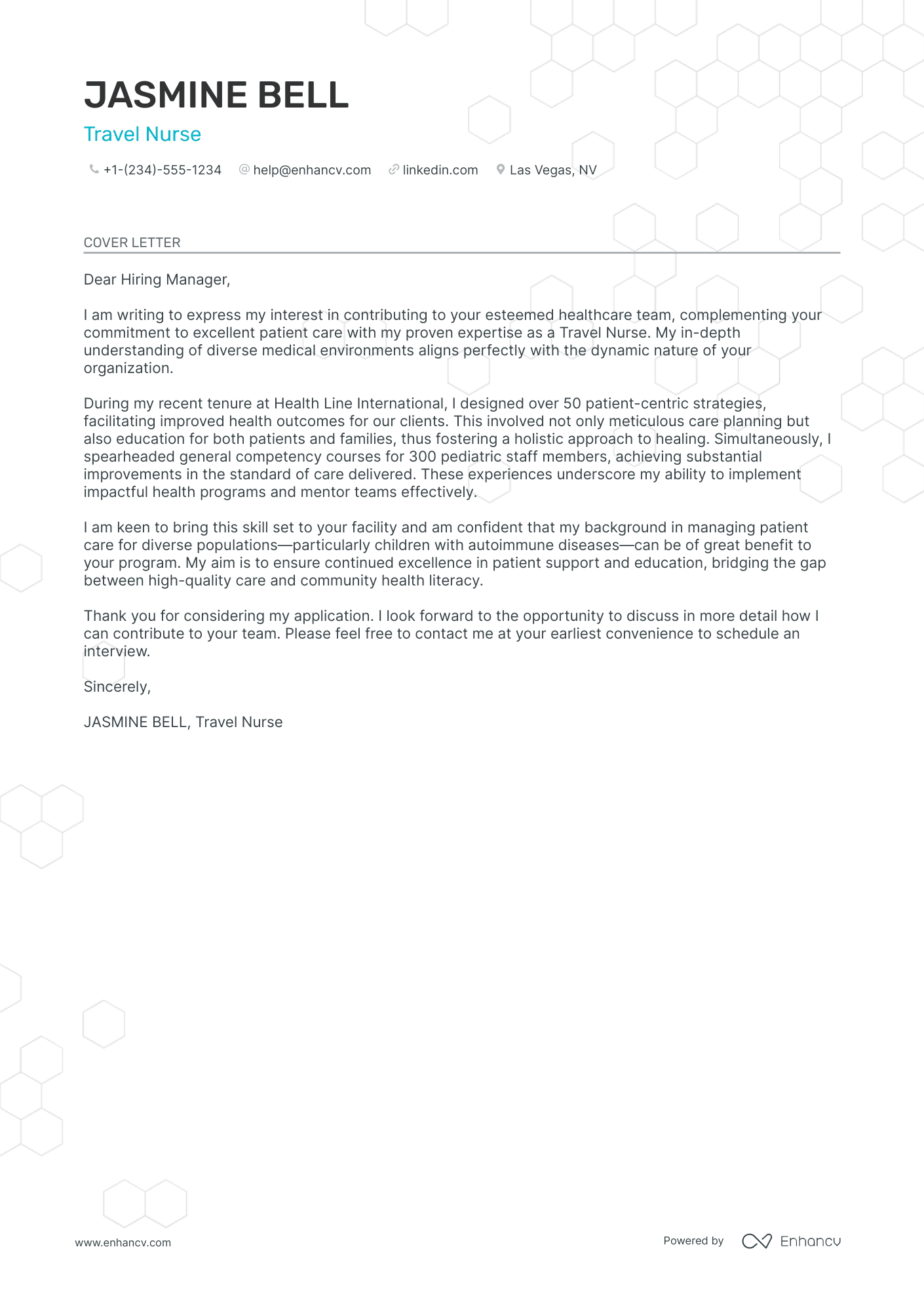 Travel Nurse Resume Example