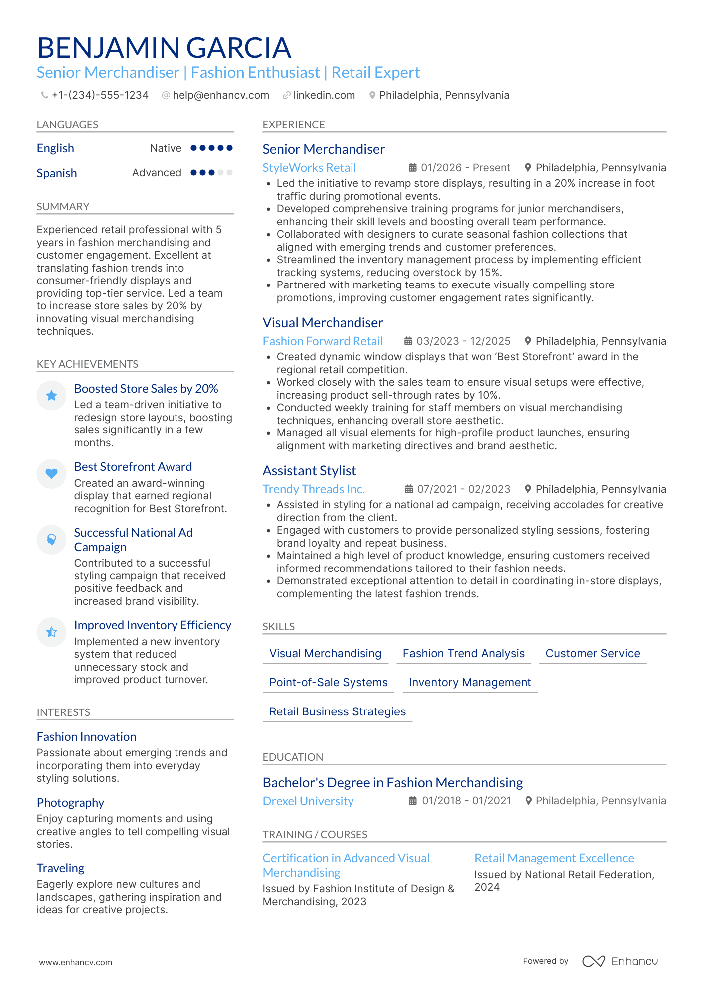 Target Style Consultant Resume Example
