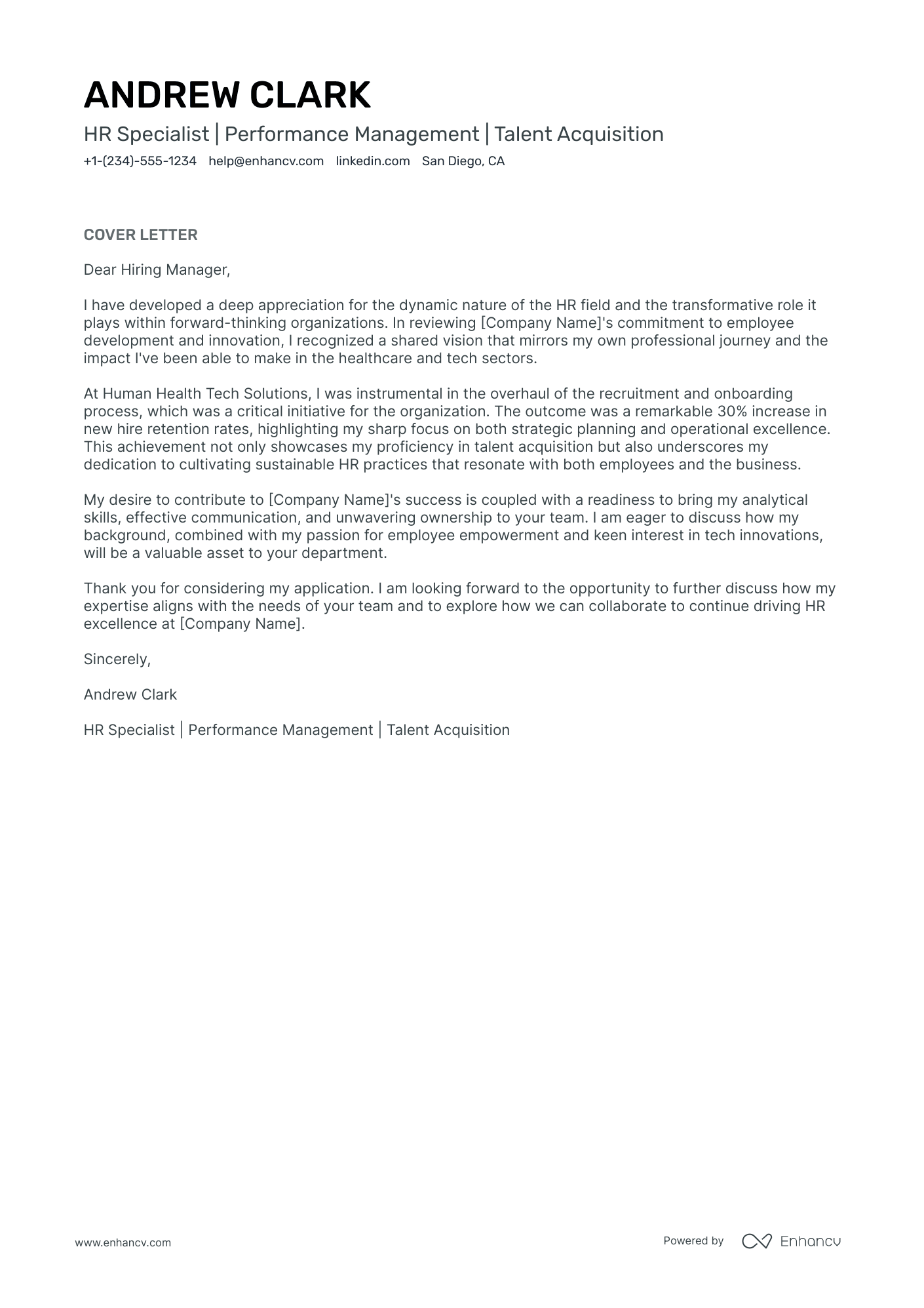 Human Resources Intern Resume Example