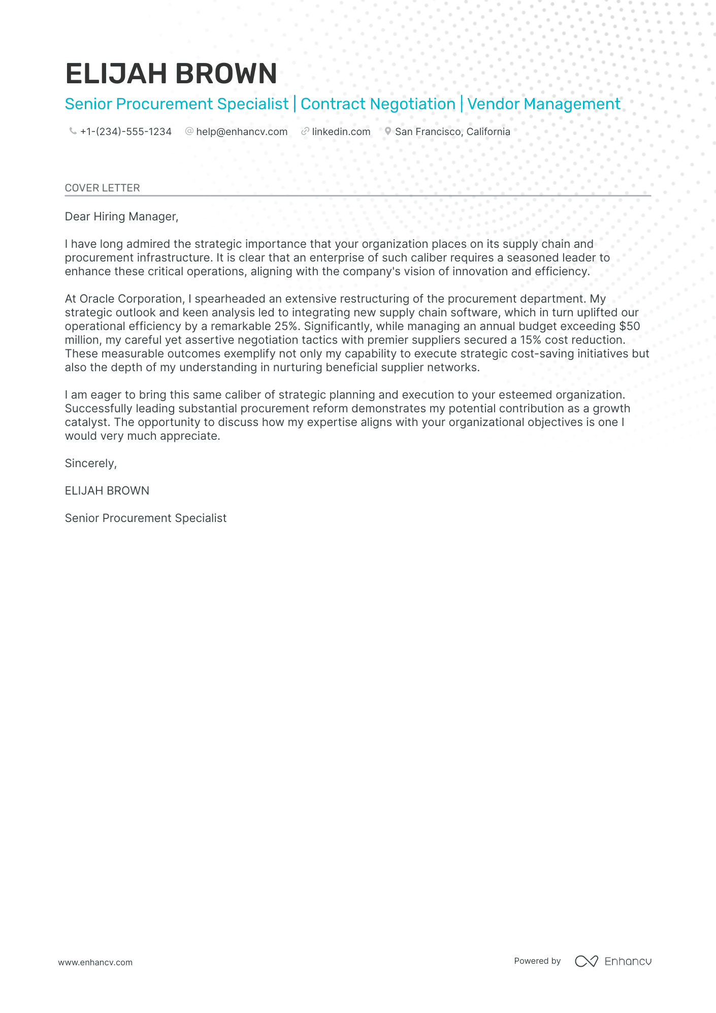 Purchasing Director Resume Example