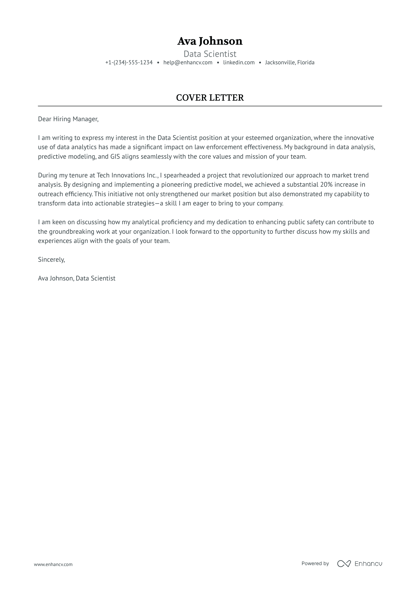 Law Enforcement Resume Example