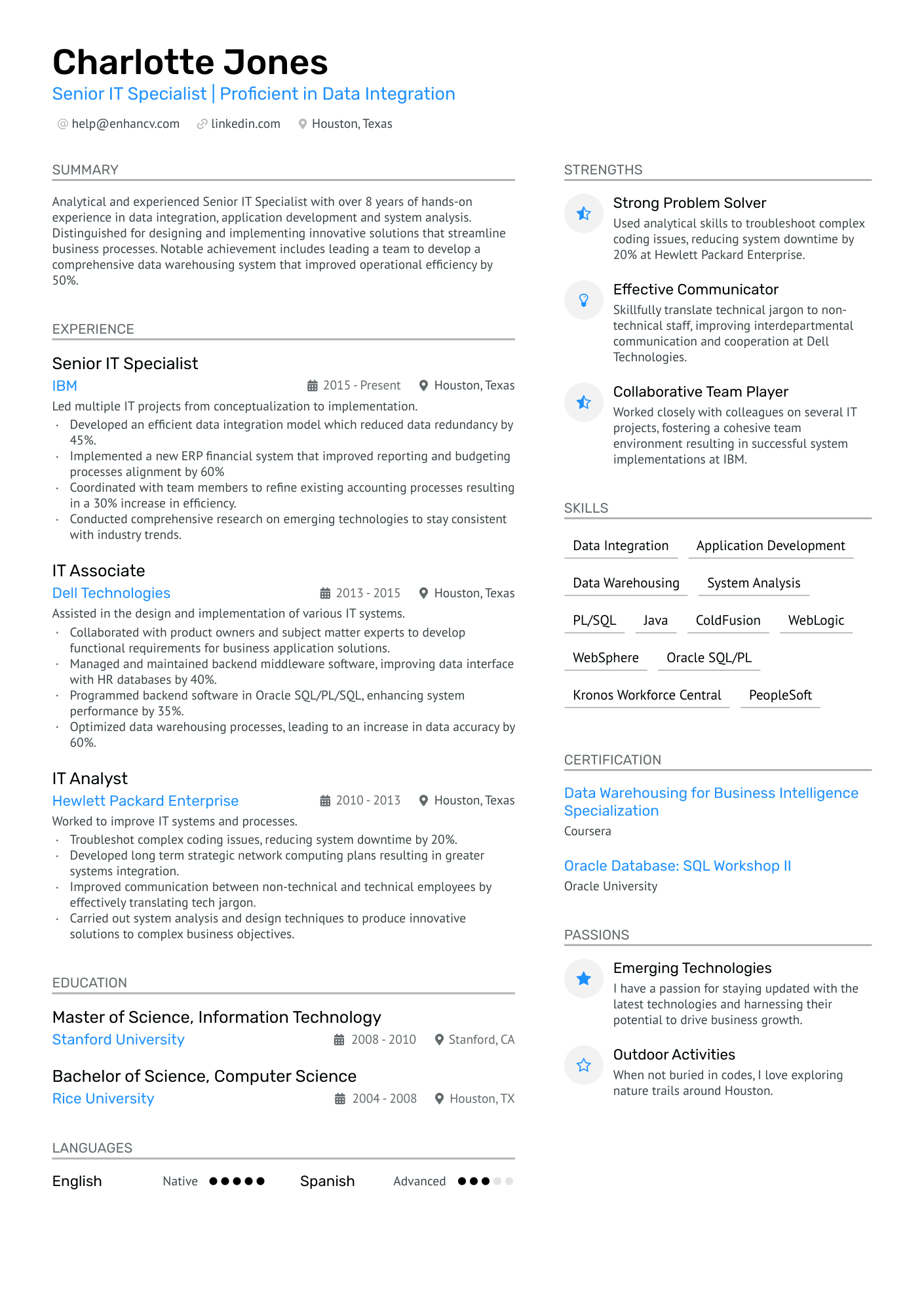 Senior System Administrator Resume Example