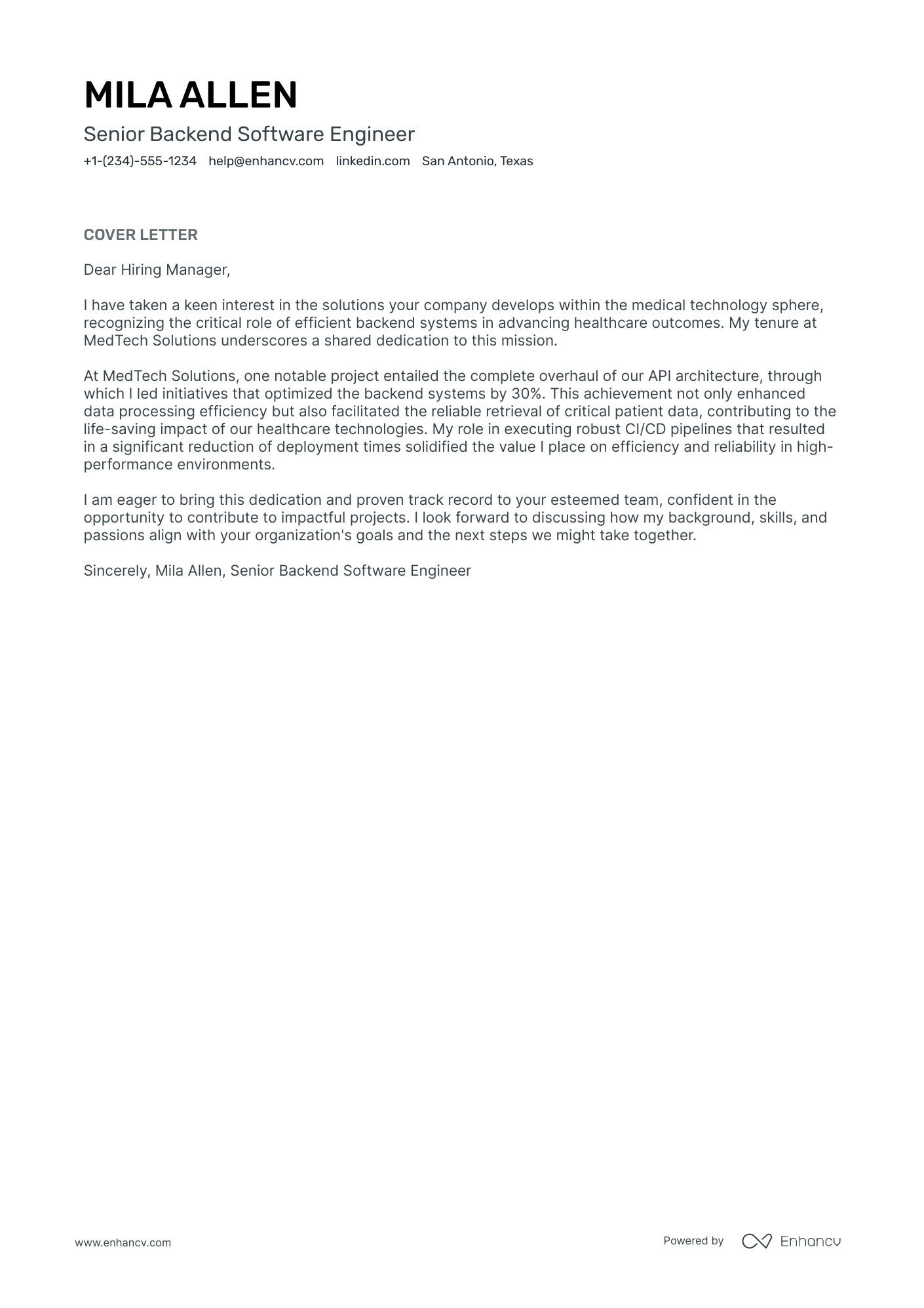 AWS Solutions Architect Resume Example