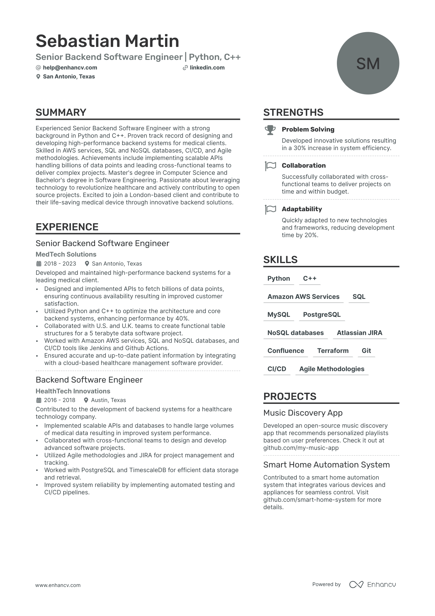 Senior Network Engineer Resume Example