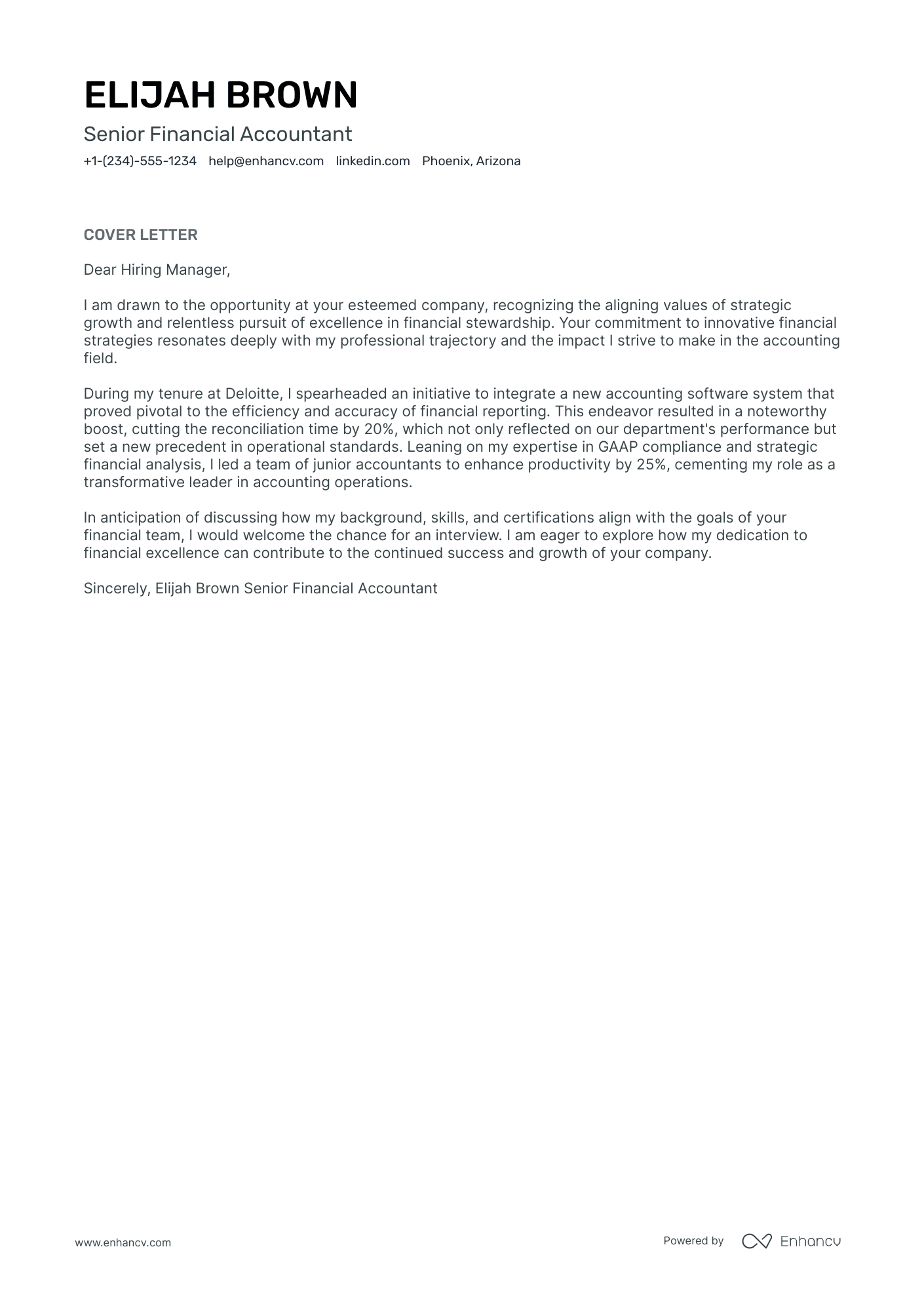 Financial Accounting Resume Example