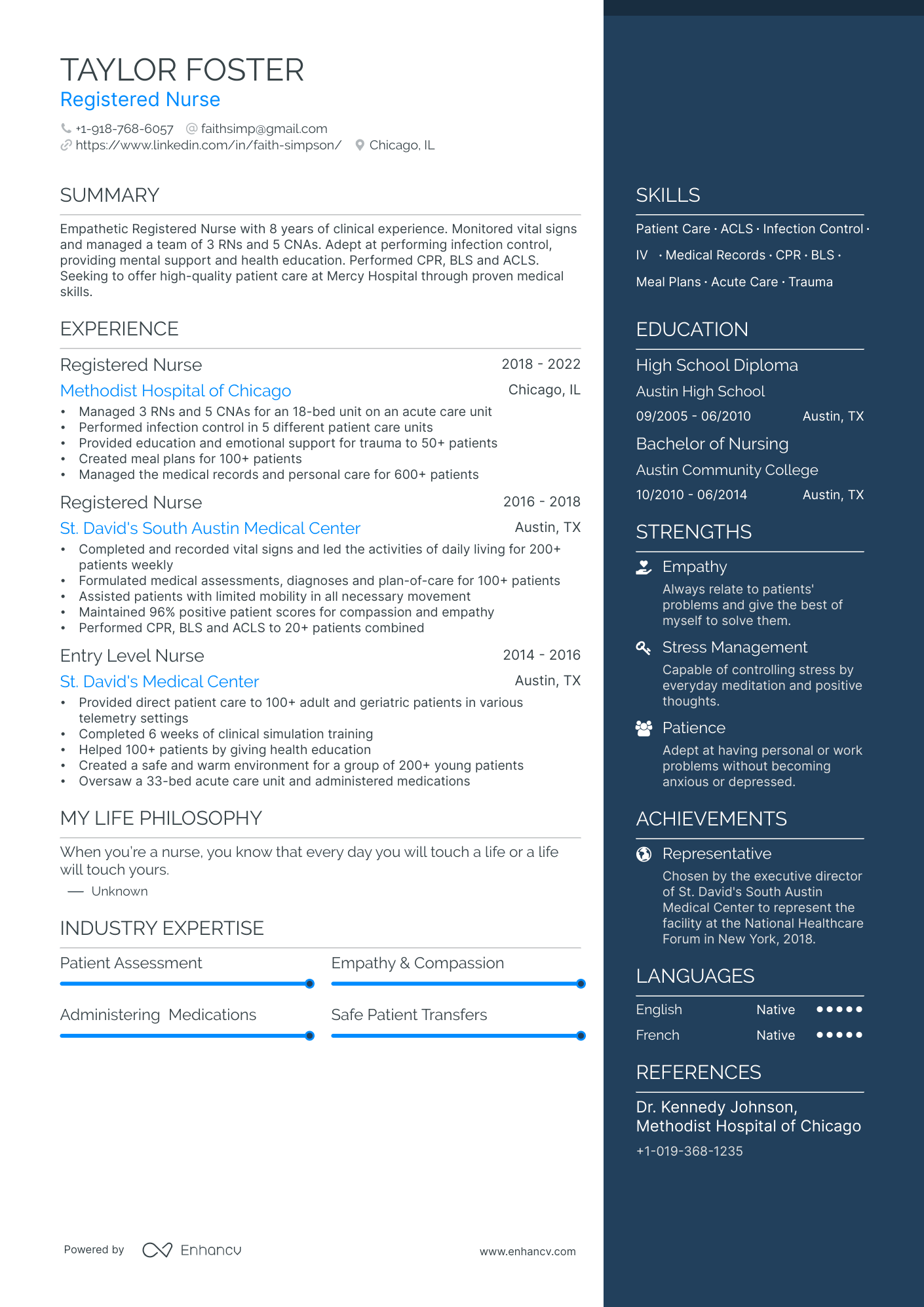 Nurse Assistant Resume Example