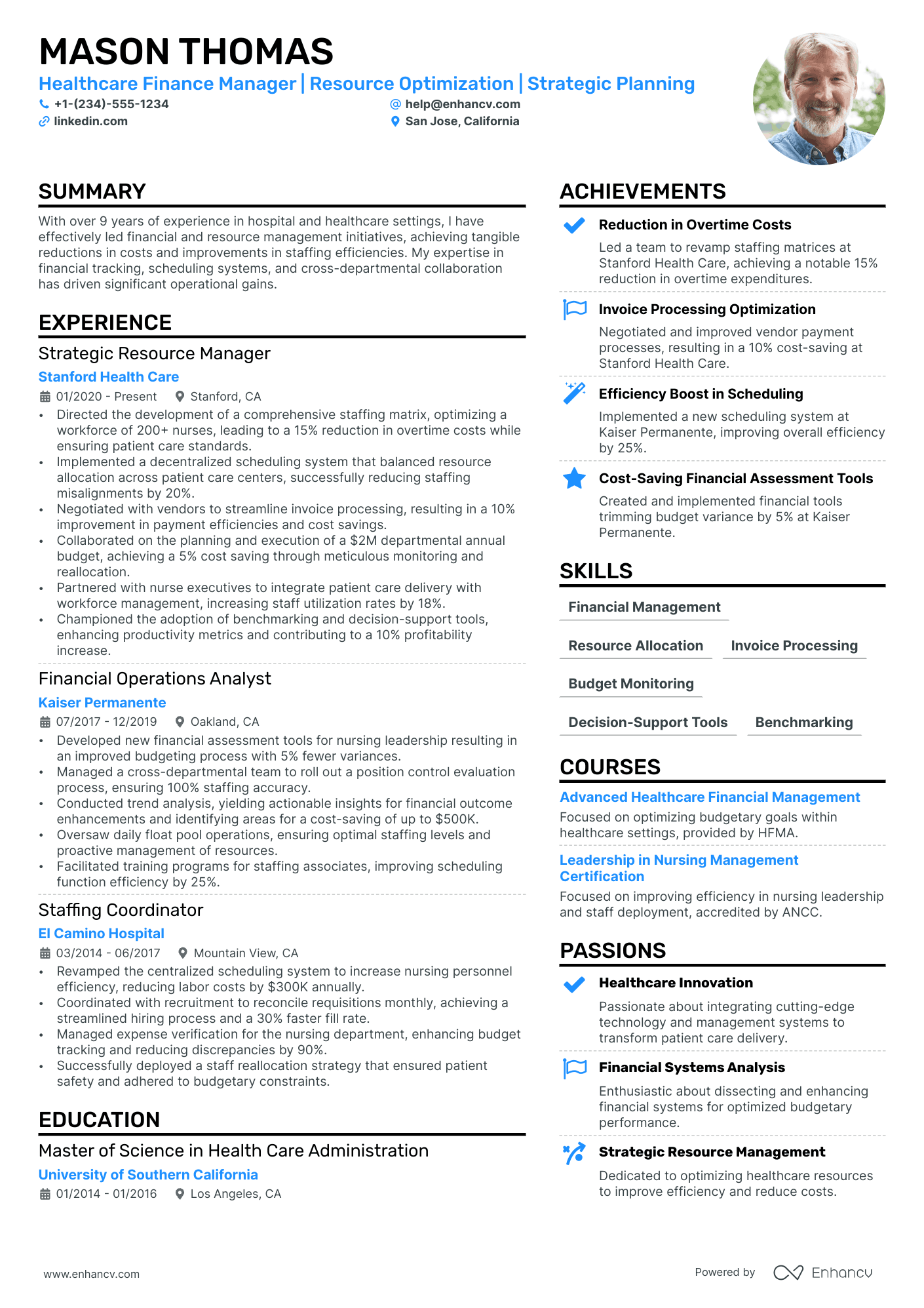 Staffing Manager Resume Example