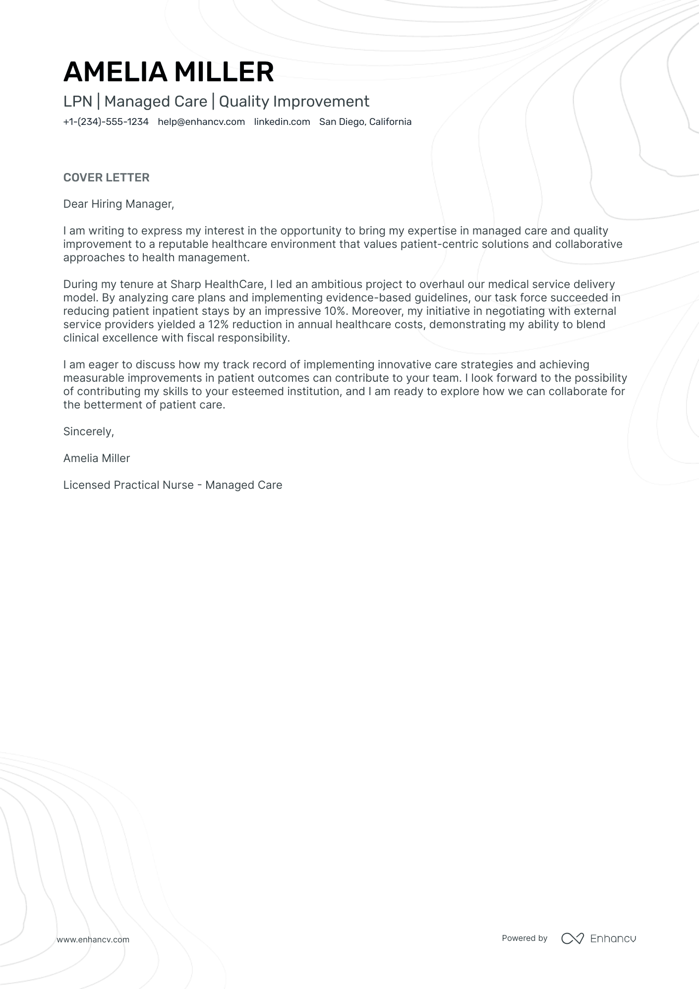 LPN Resume Example