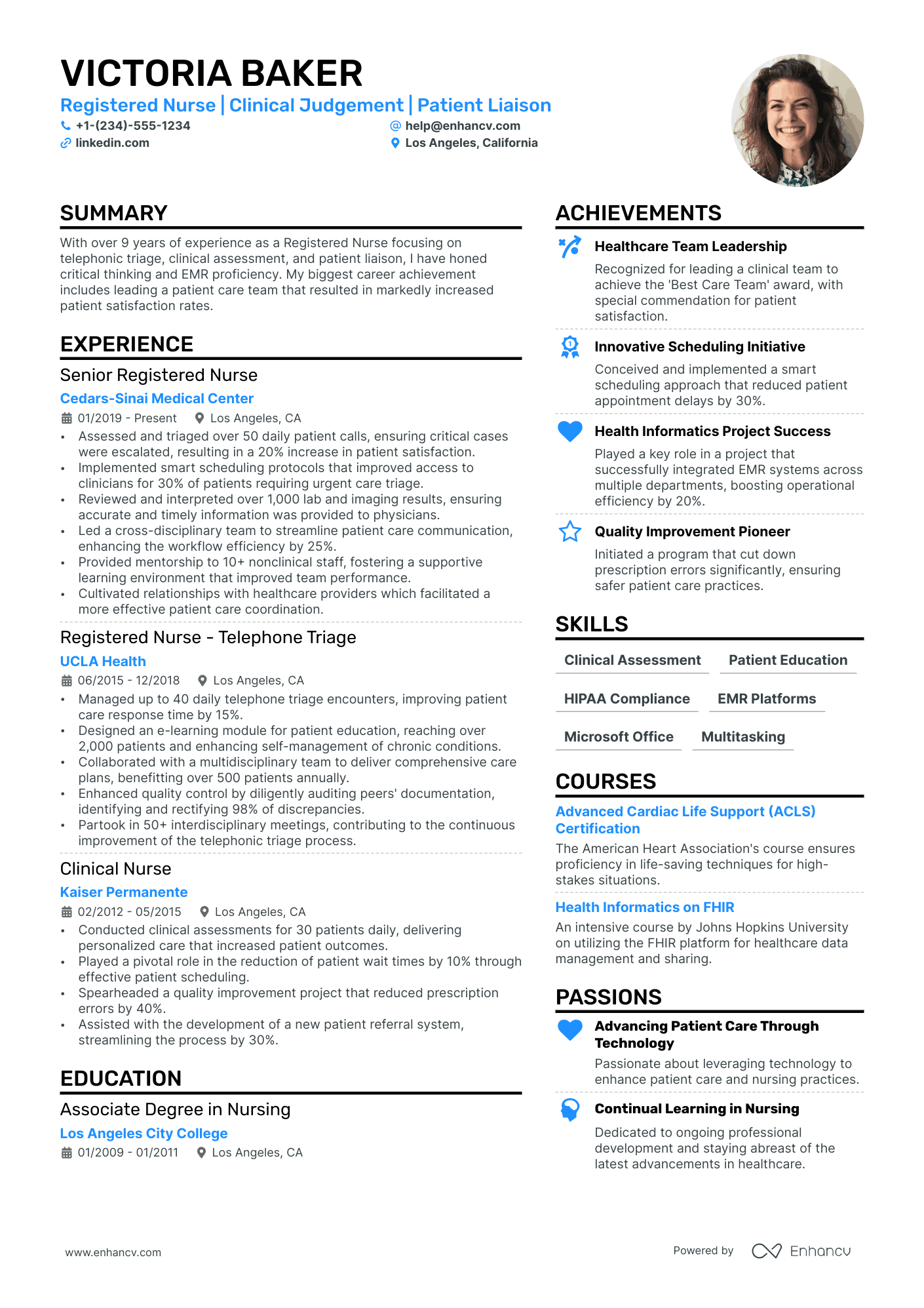Practice Nurse Resume Example