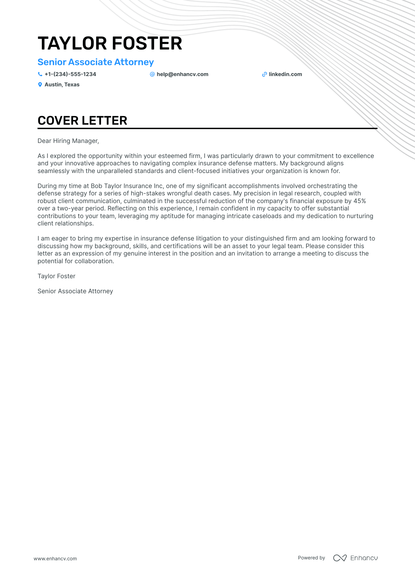 Associate Attorney Resume Example
