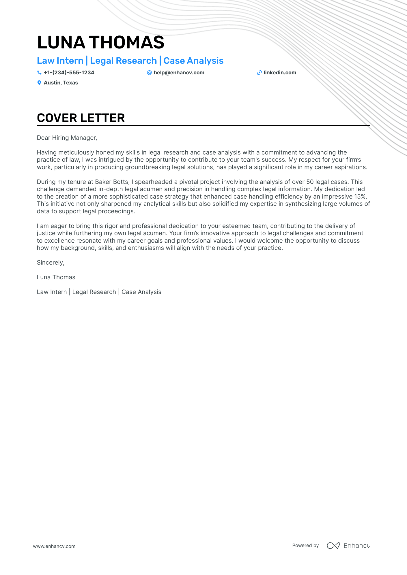 Post Law School Resume Example