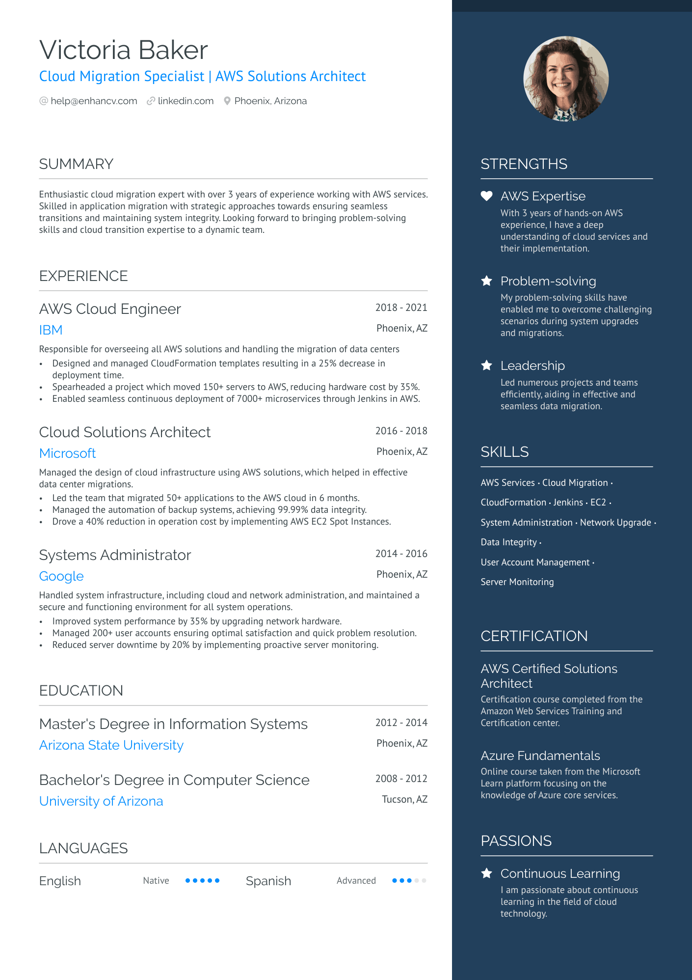 AWS Cloud Engineer Resume Resume Example