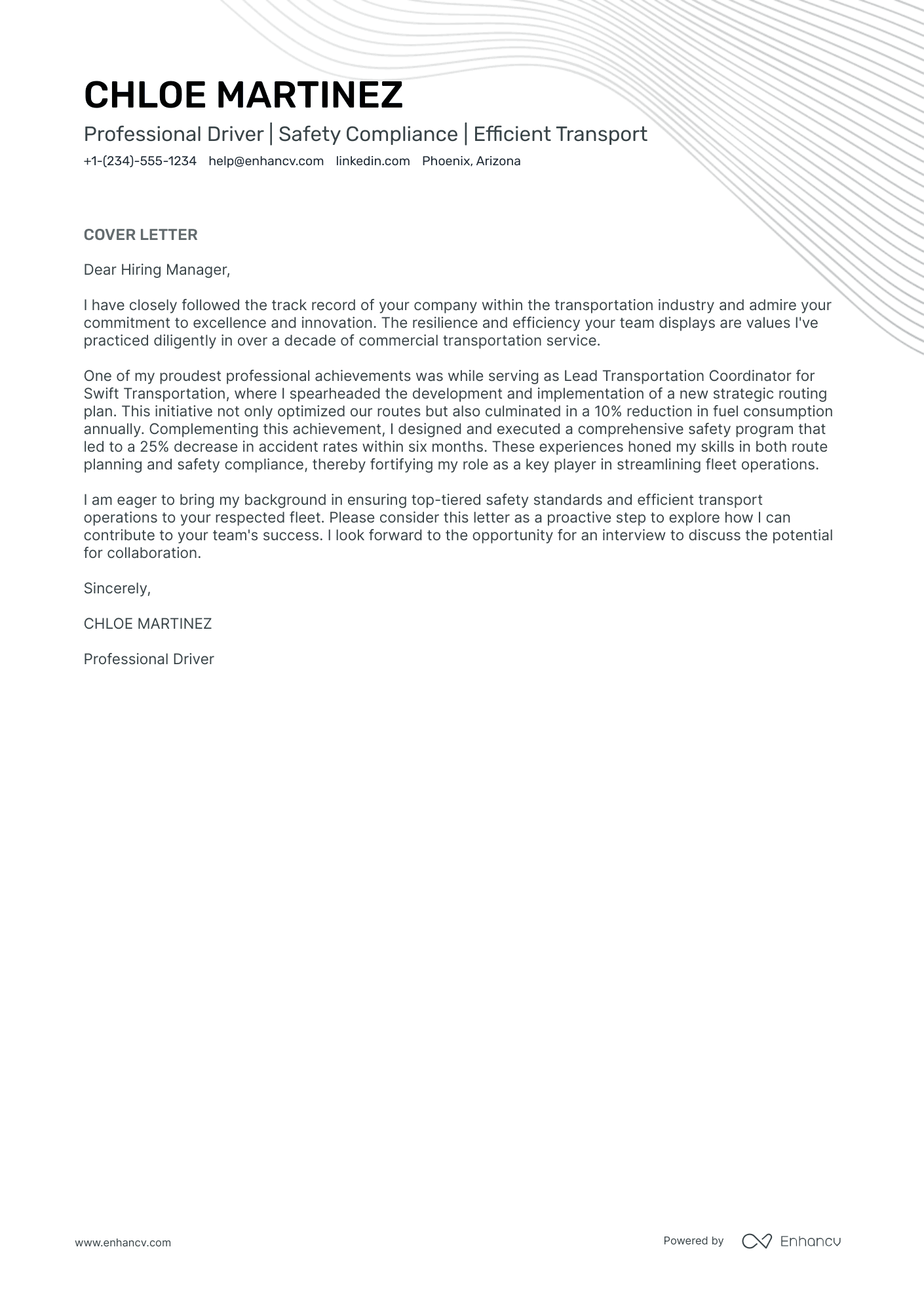 School Bus Driver Resume Example