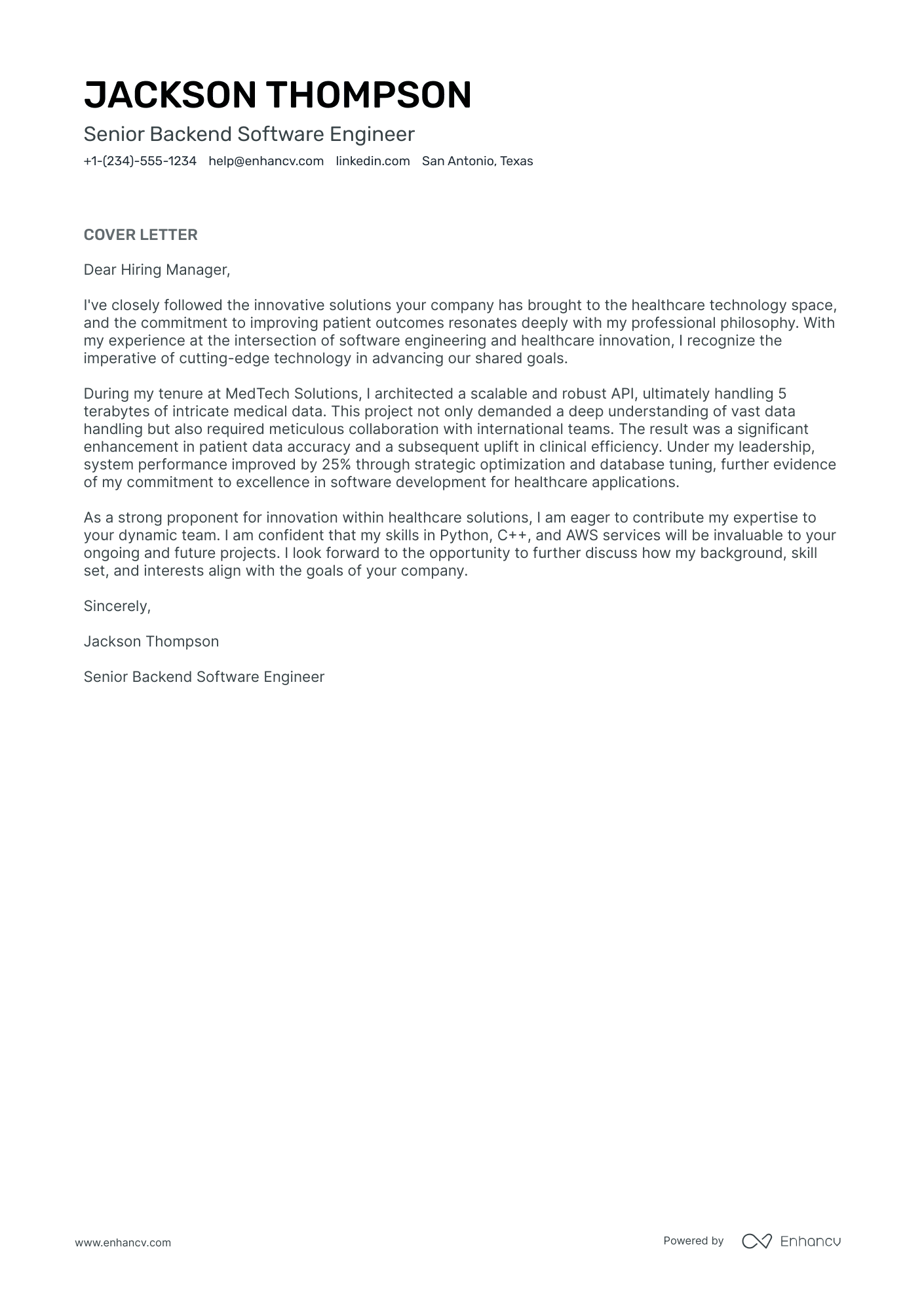 Junior Front End Developer Resume Example