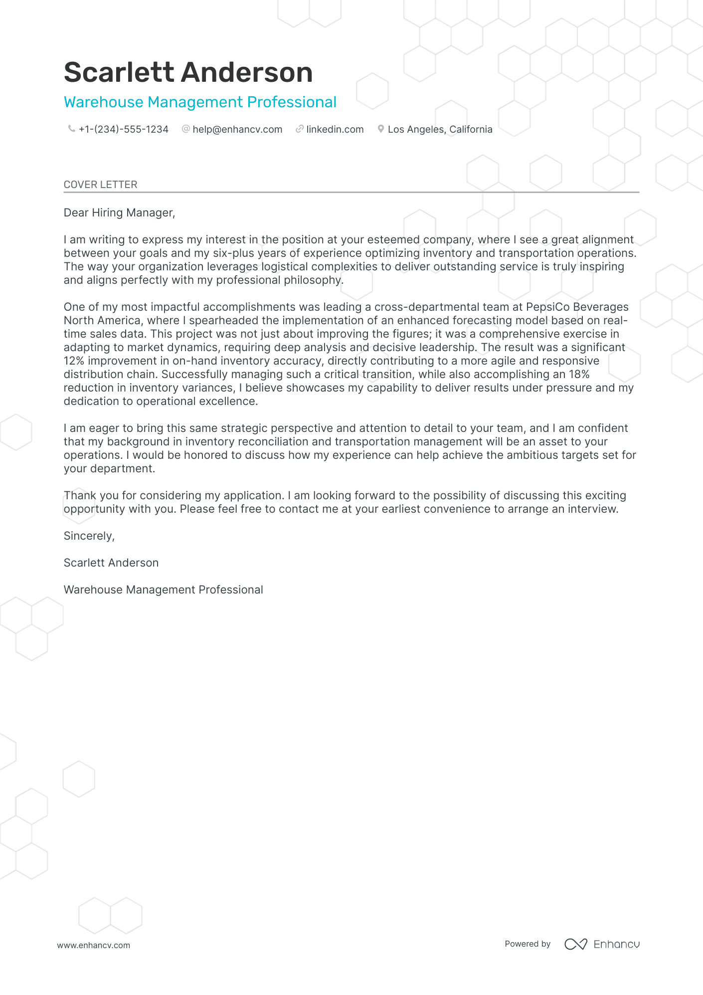 Transport Manager Resume Example