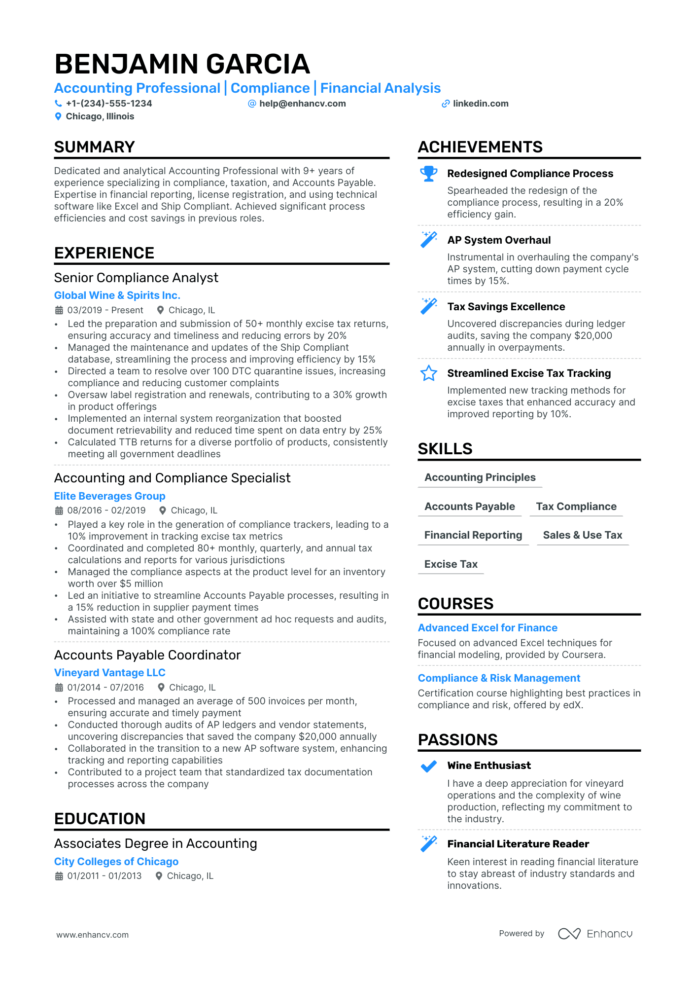Accounting Assistant Resume Example