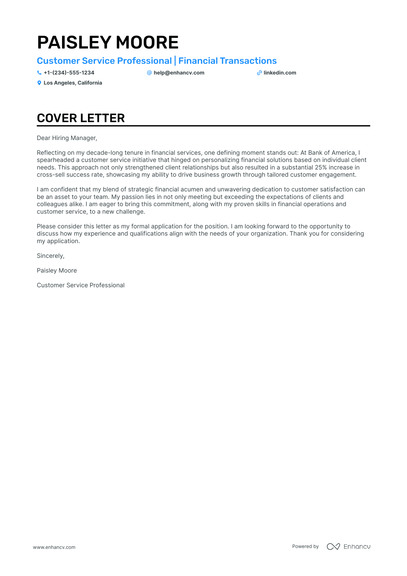 TD Bank Teller Resume Example