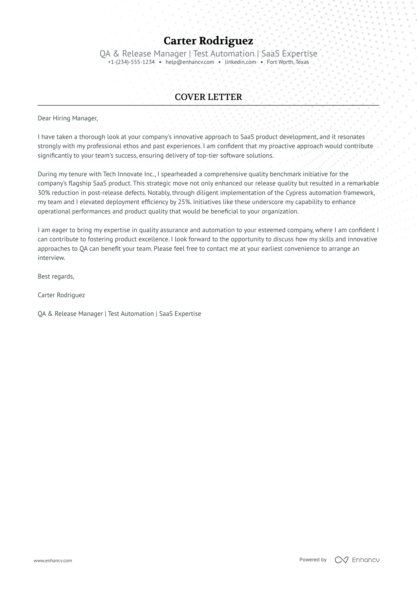 Release Manager Resume Example