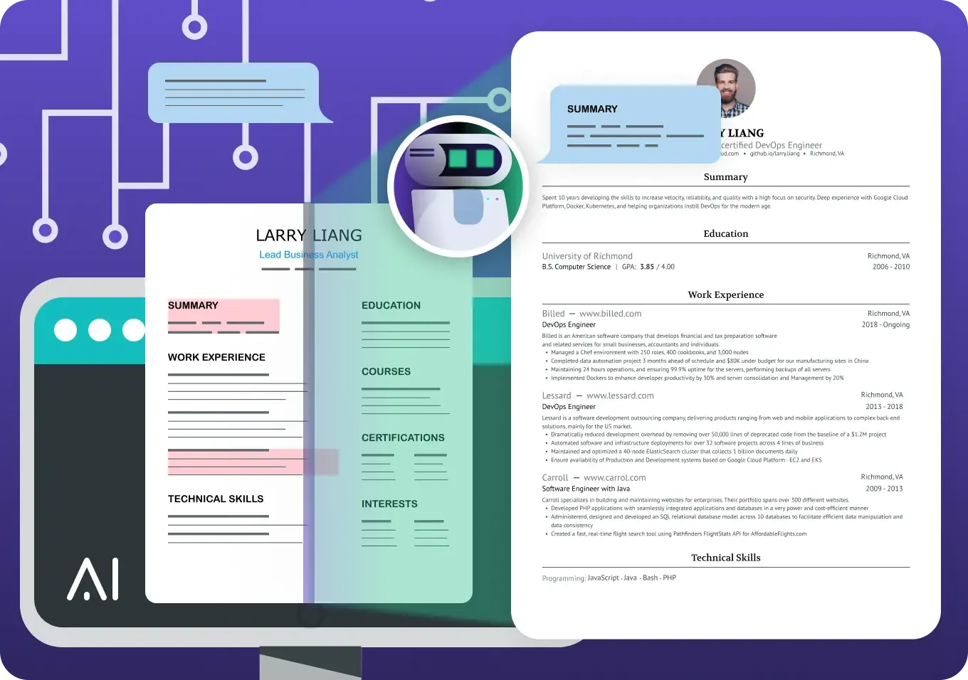 LinkedIn Coach interface