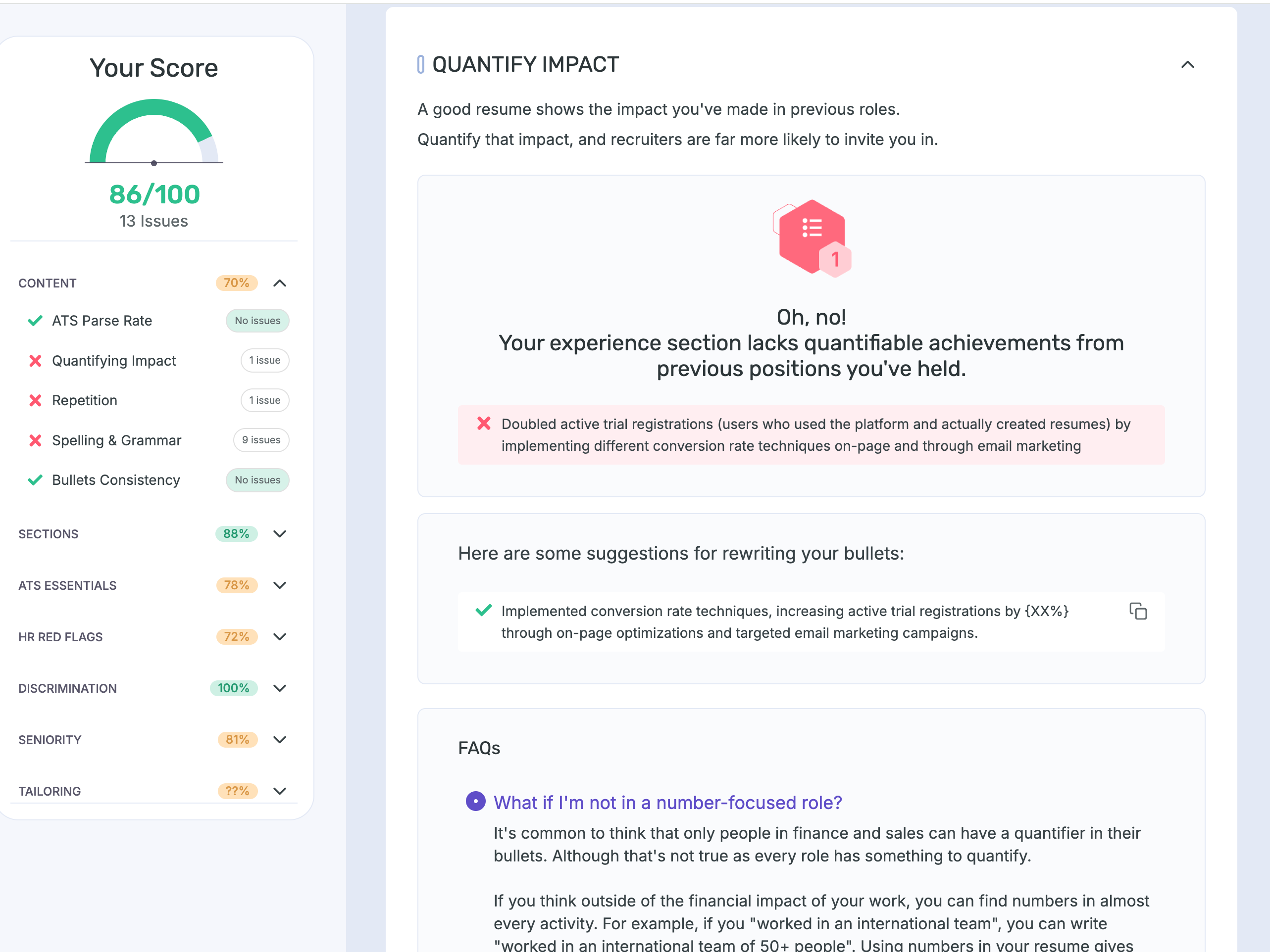 A Resume Checker built for ATS and Humans