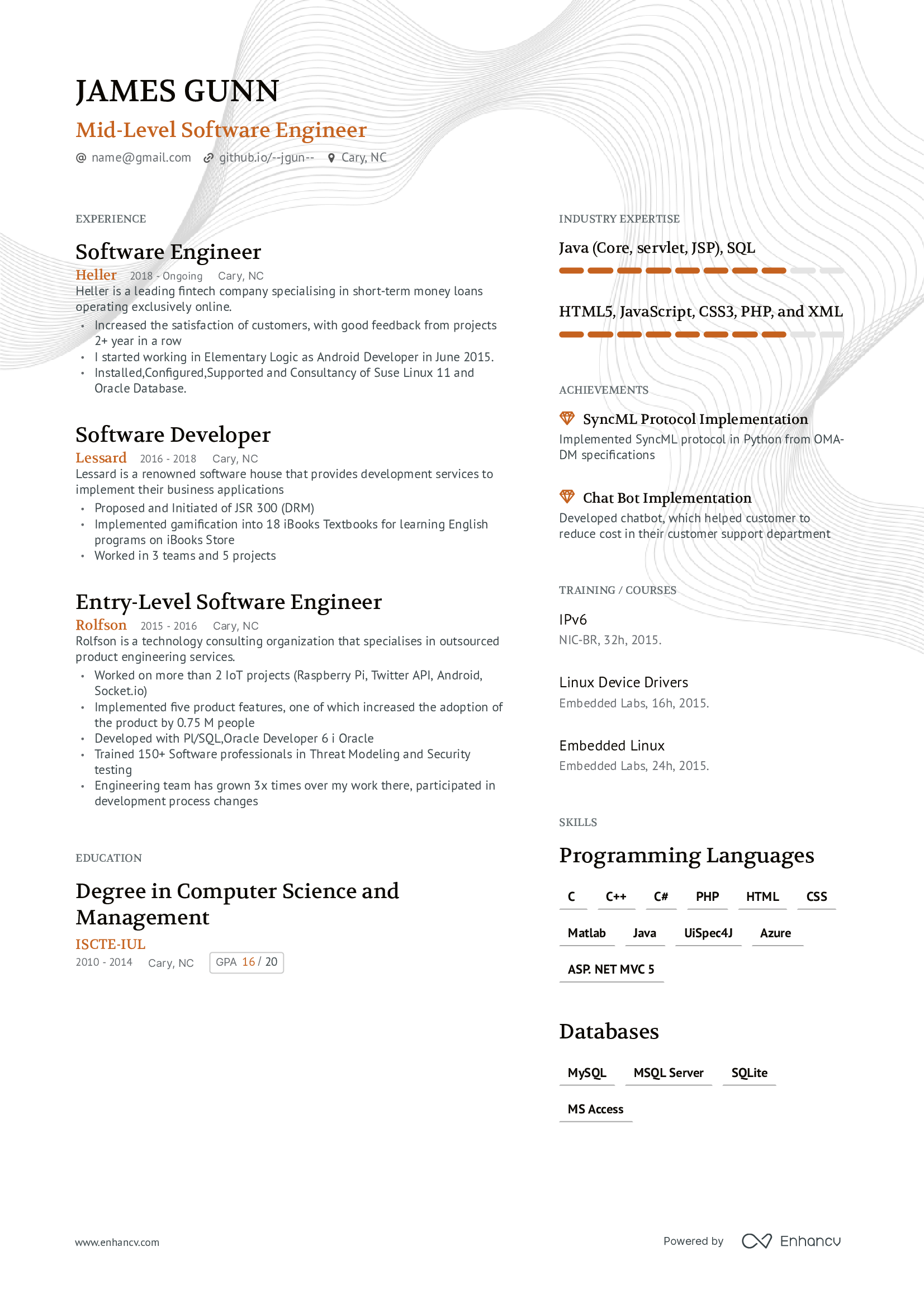 8 Software Engineer Resume Examples & Guide for 2023