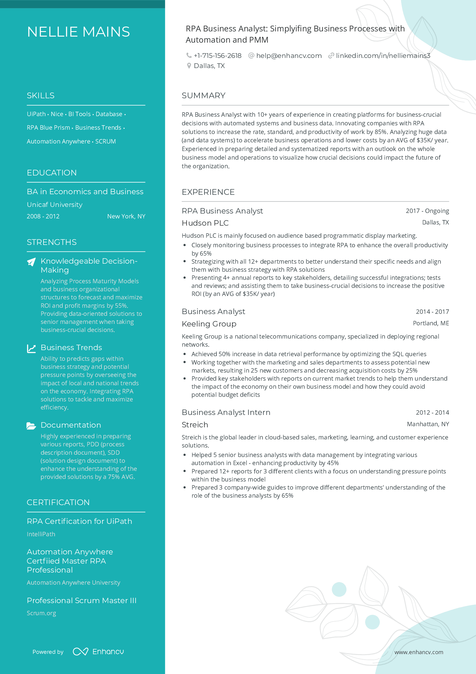 RPA Business Analyst resume.png