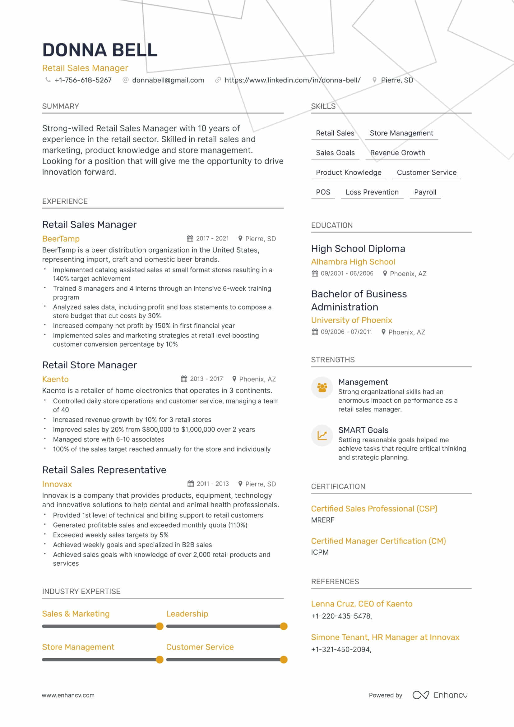 Job Winning Customer Service Resume Examples & Guide for 2023 (Layout