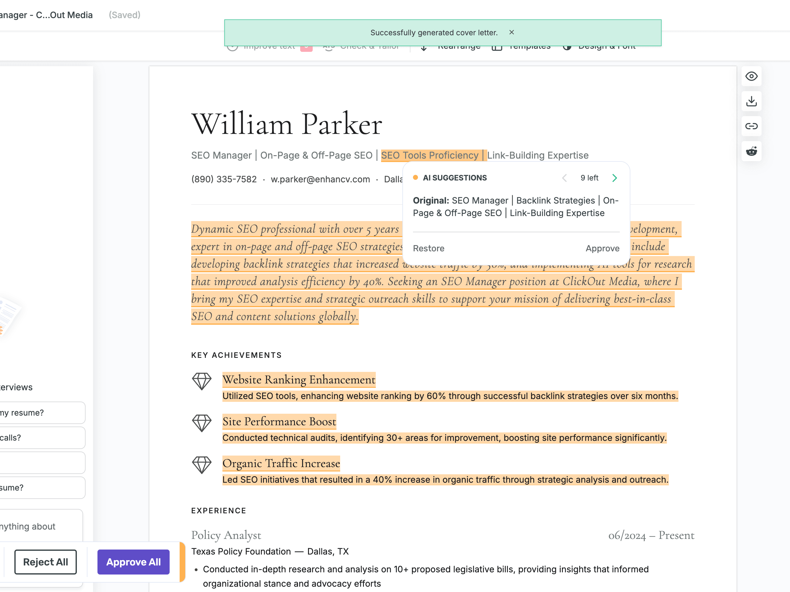 Tailor your resume for the job