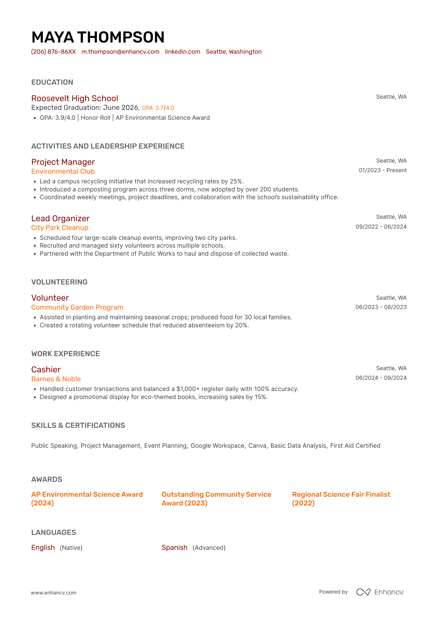  resume example