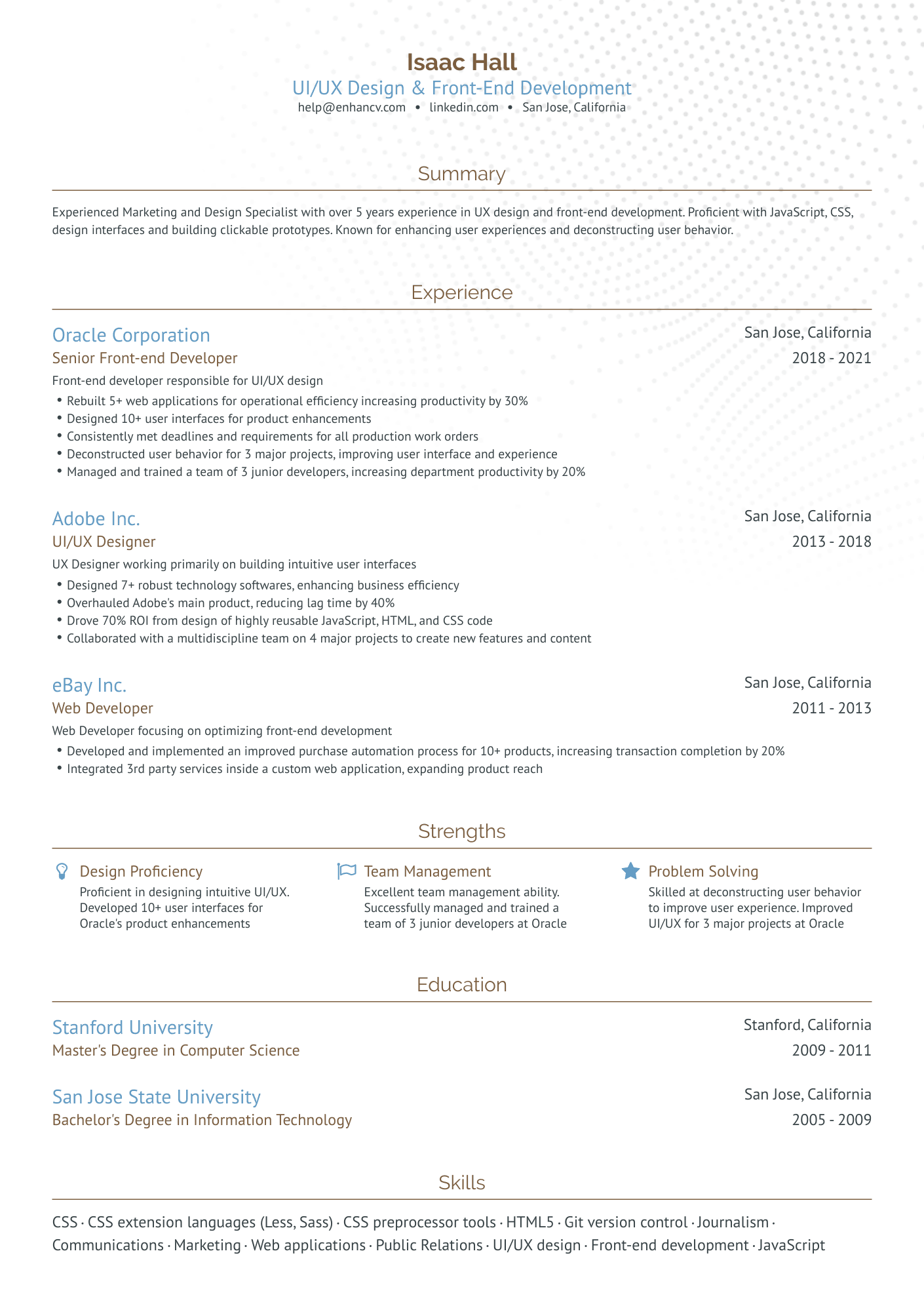 10 UI Developer Resume Examples & Guide for 2023