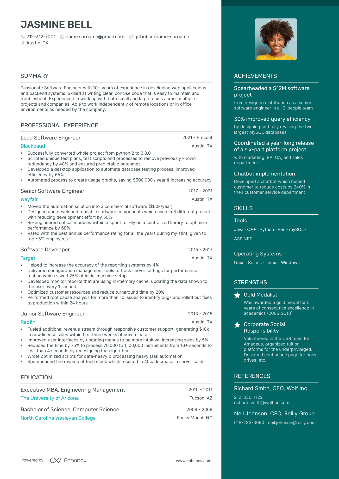 18 Software Engineer Resume Examples & Guide for 2024