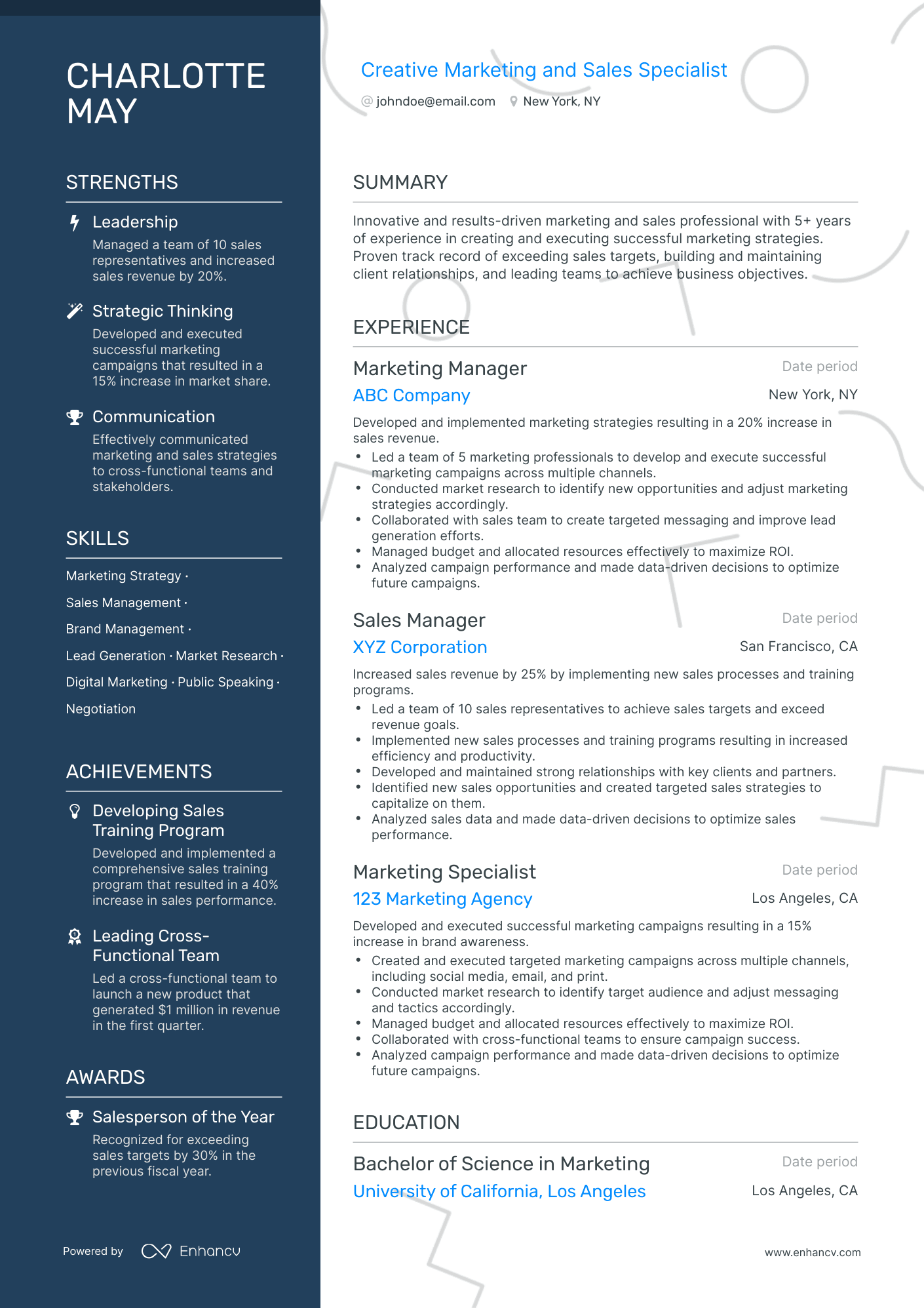 22 Marketing Resume Examples & Guide for 2023