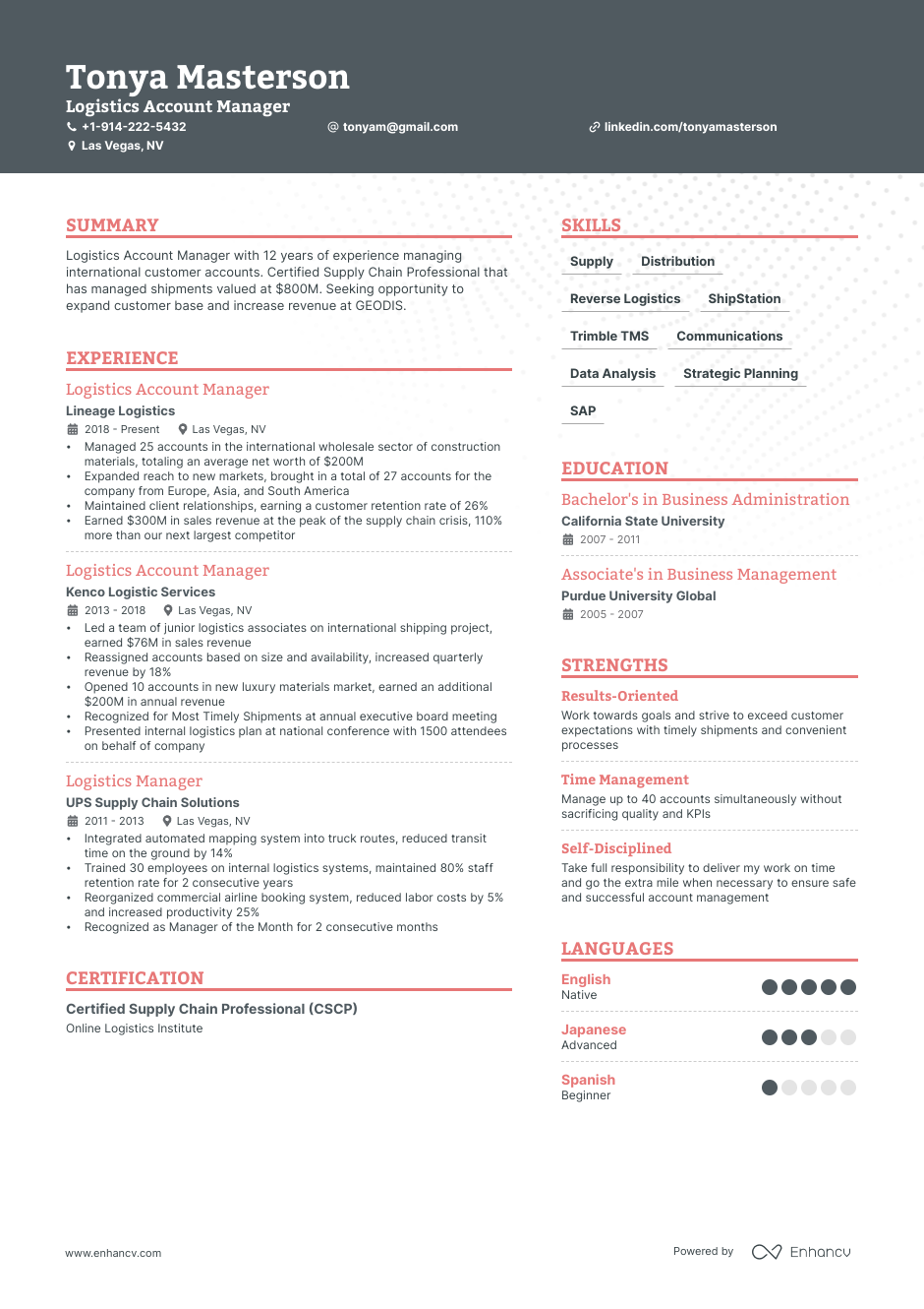 13 Account Manager Resume Examples & Guide for 2023