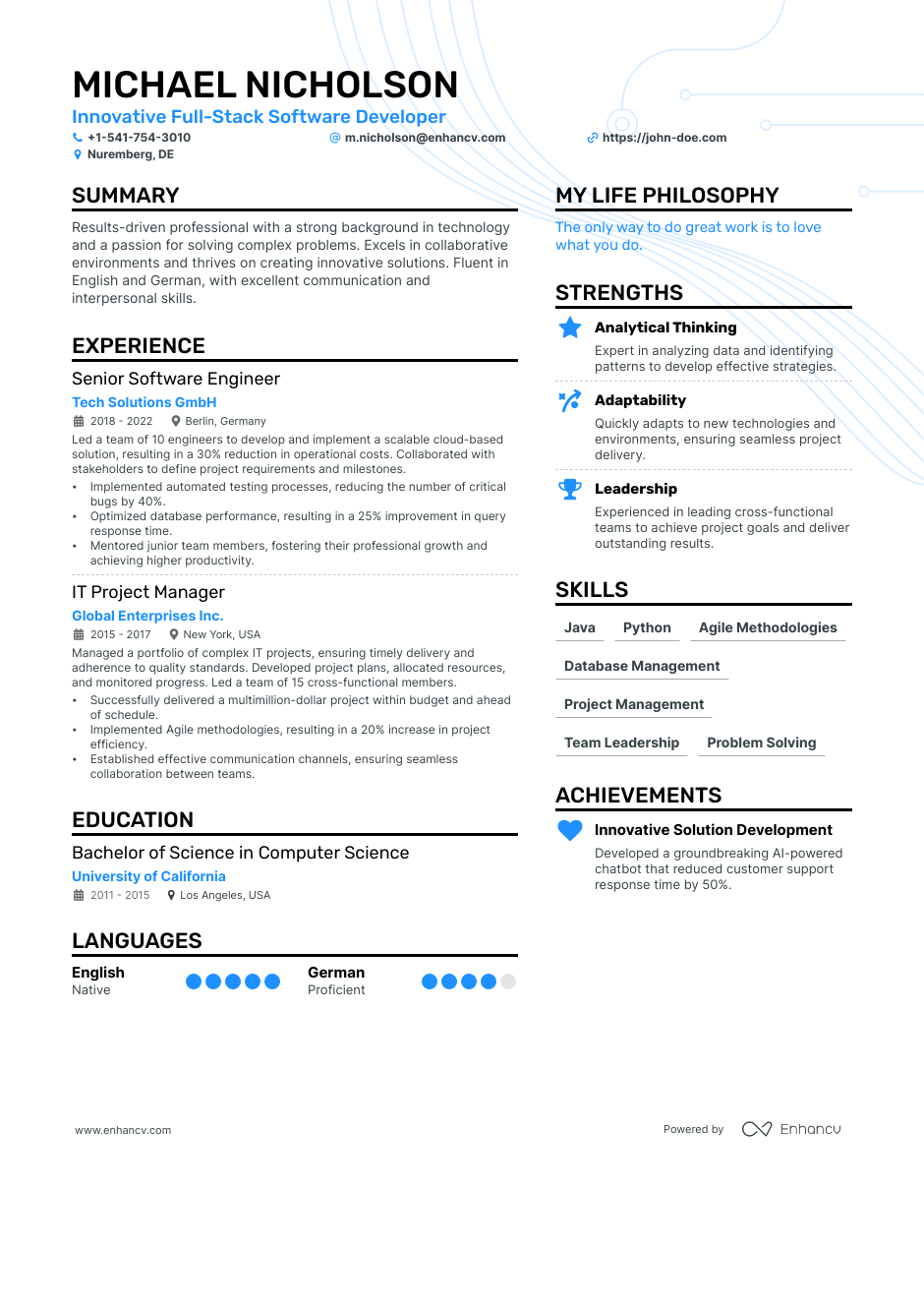 How To Write A Resume For Germany