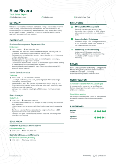 23 Sales Resume Examples & Guide for 2024