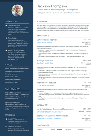 15 Recruiter Resume Examples & Guide for 2025