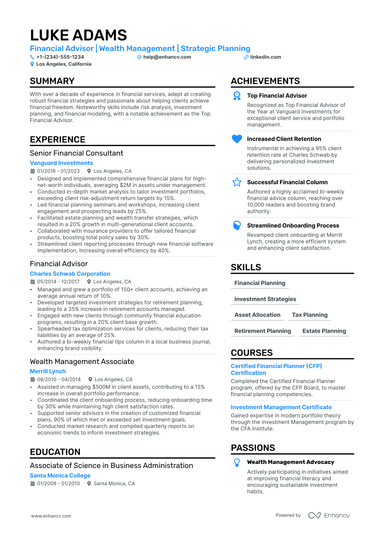 8 Finance Specialist Resume Examples & Guide for 2024