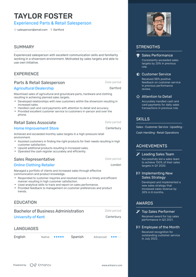 21 Retail Resume Examples & Guide for 2024
