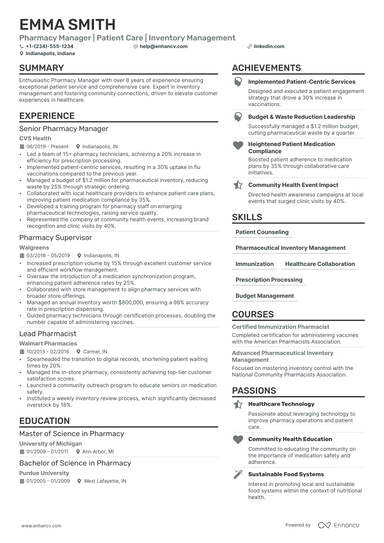 10 Pharmacist Resume Examples & Guide for 2025