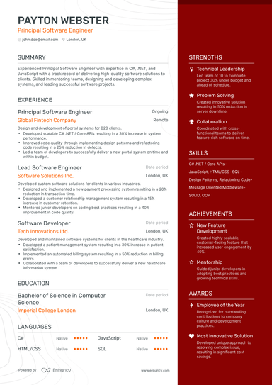 18 Software Engineer Resume Examples & Guide for 2024